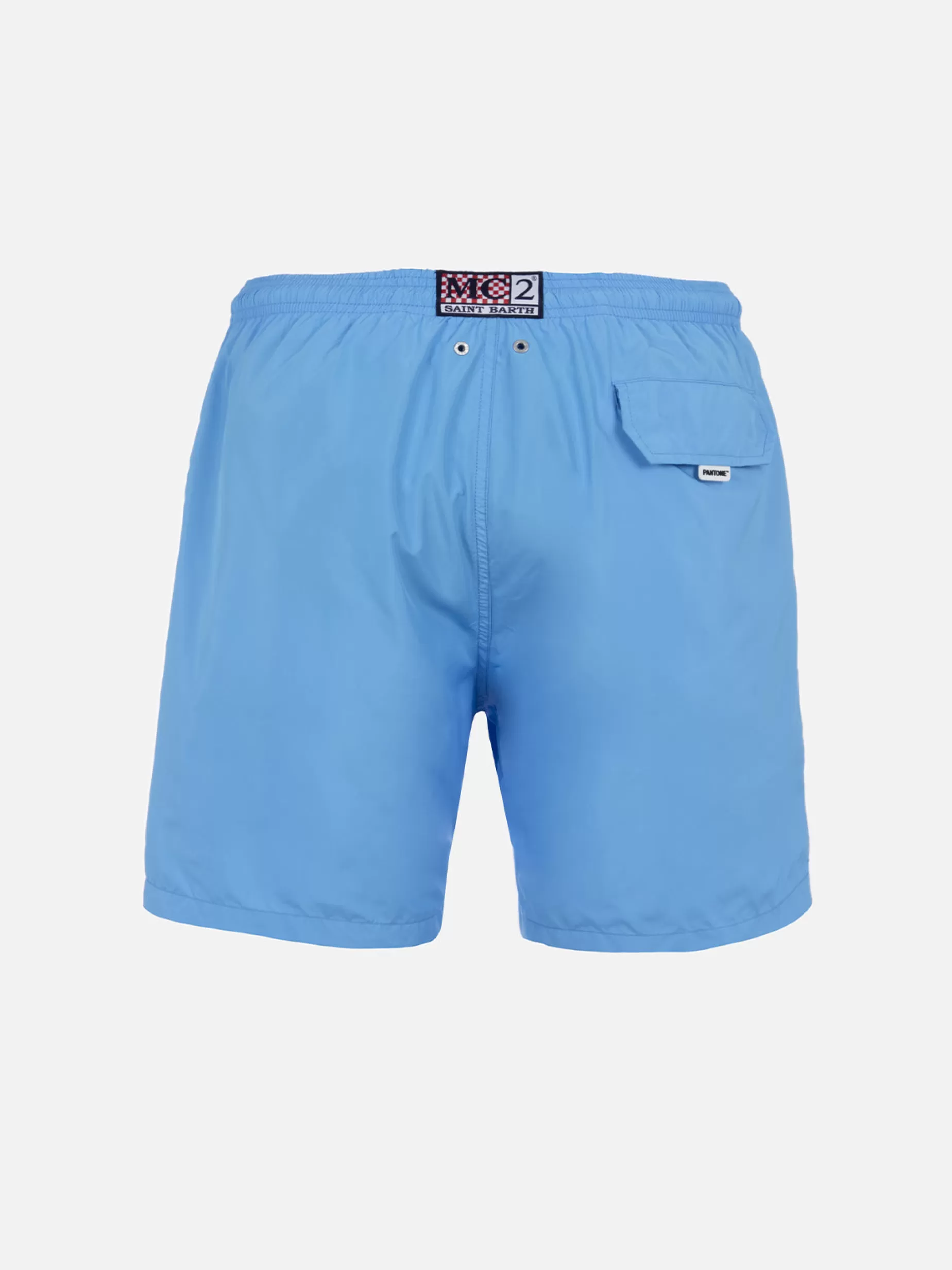 Cheap Costume da bagno da uomo in tessuto leggero azzurro acqua Lighting Pantone | EDIZIONE SPECIALE PANTONE Uomo Costumi Mare Tinta Unita | Tessuto Leggero