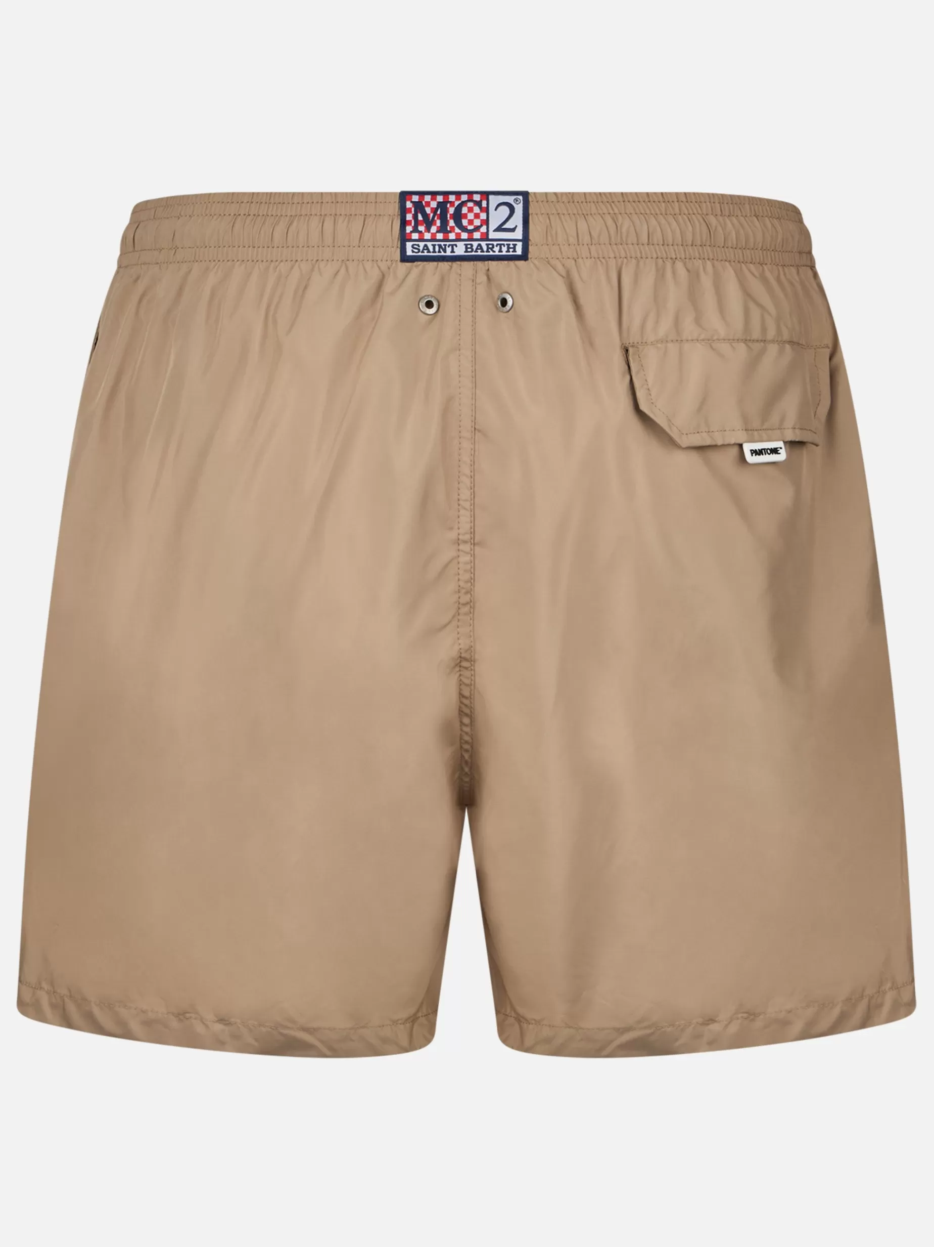 Clearance Costume da bagno da uomo in tessuto leggero beige Lighting Pantone | EDIZIONE SPECIALE PANTONE Uomo Costumi Mare Tinta Unita | Tessuto Leggero