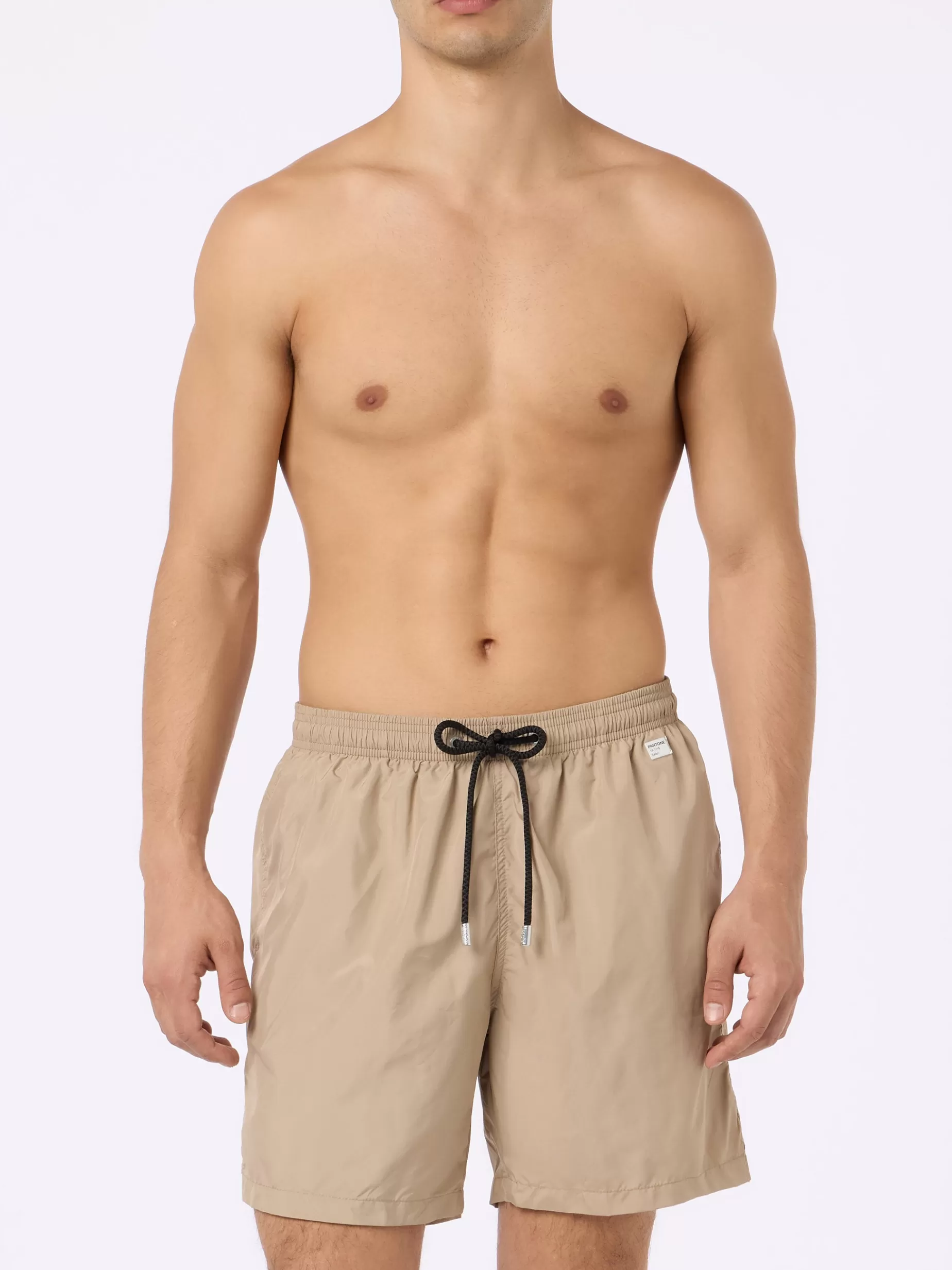 Clearance Costume da bagno da uomo in tessuto leggero beige Lighting Pantone | EDIZIONE SPECIALE PANTONE Uomo Costumi Mare Tinta Unita | Tessuto Leggero