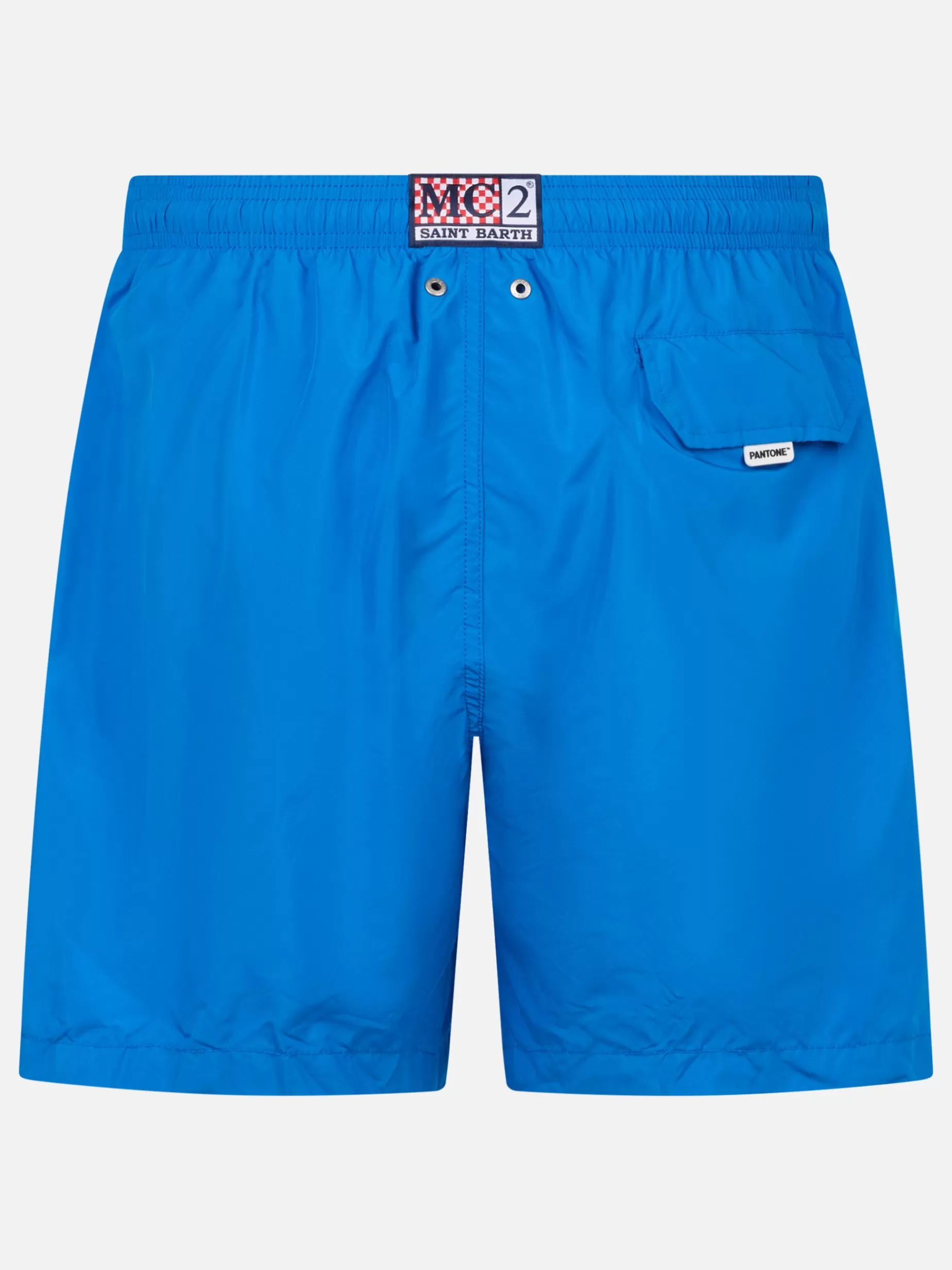 Hot Costume da bagno da uomo in tessuto leggero bluette Lighting Pantone | EDIZIONE SPECIALE PANTONE Uomo Costumi Mare Tinta Unita | Tessuto Leggero