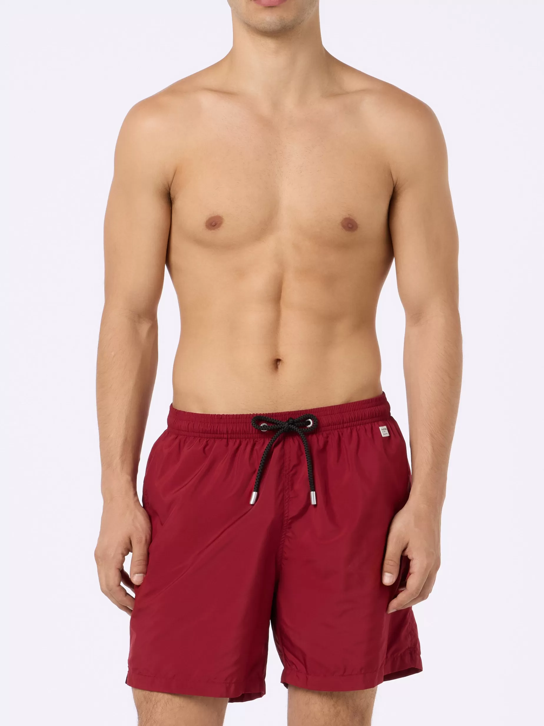 Best Costume da bagno da uomo in tessuto leggero bordeaux Lighting Pantone | PANTONE SPECIAL EDITION Uomo Costumi Mare Tinta Unita | Tessuto Leggero