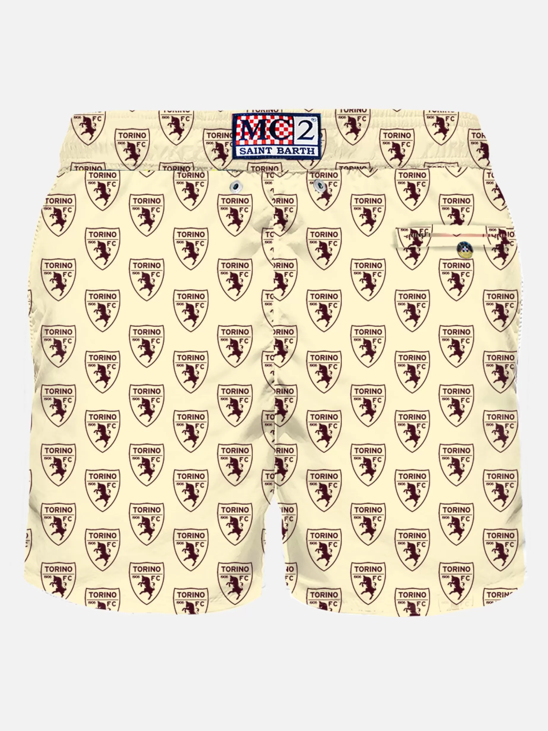Hot Costume da bagno da uomo in tessuto leggero con logo toro | TORINO FC EDIZIONE SPECIALE Uomo Costumi Mare Microfantasia | Tessuto Leggero