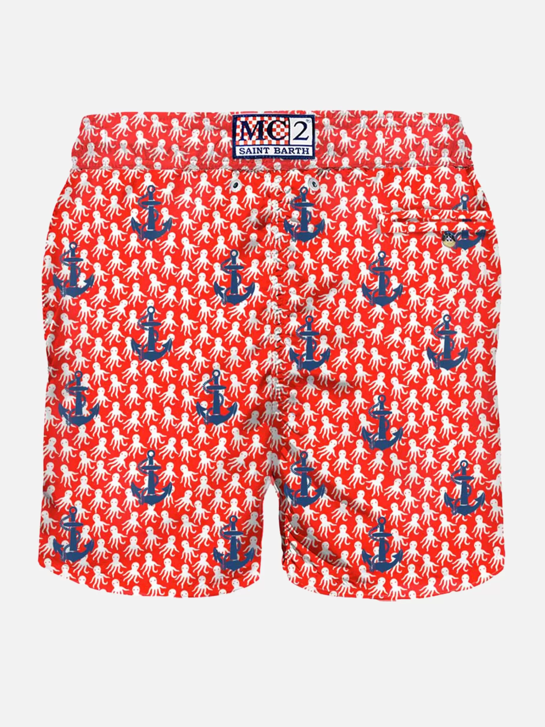 Clearance Costume da bagno da uomo in tessuto leggero con ricamo ancore Uomo Costumi Ricamati | Tessuto Leggero