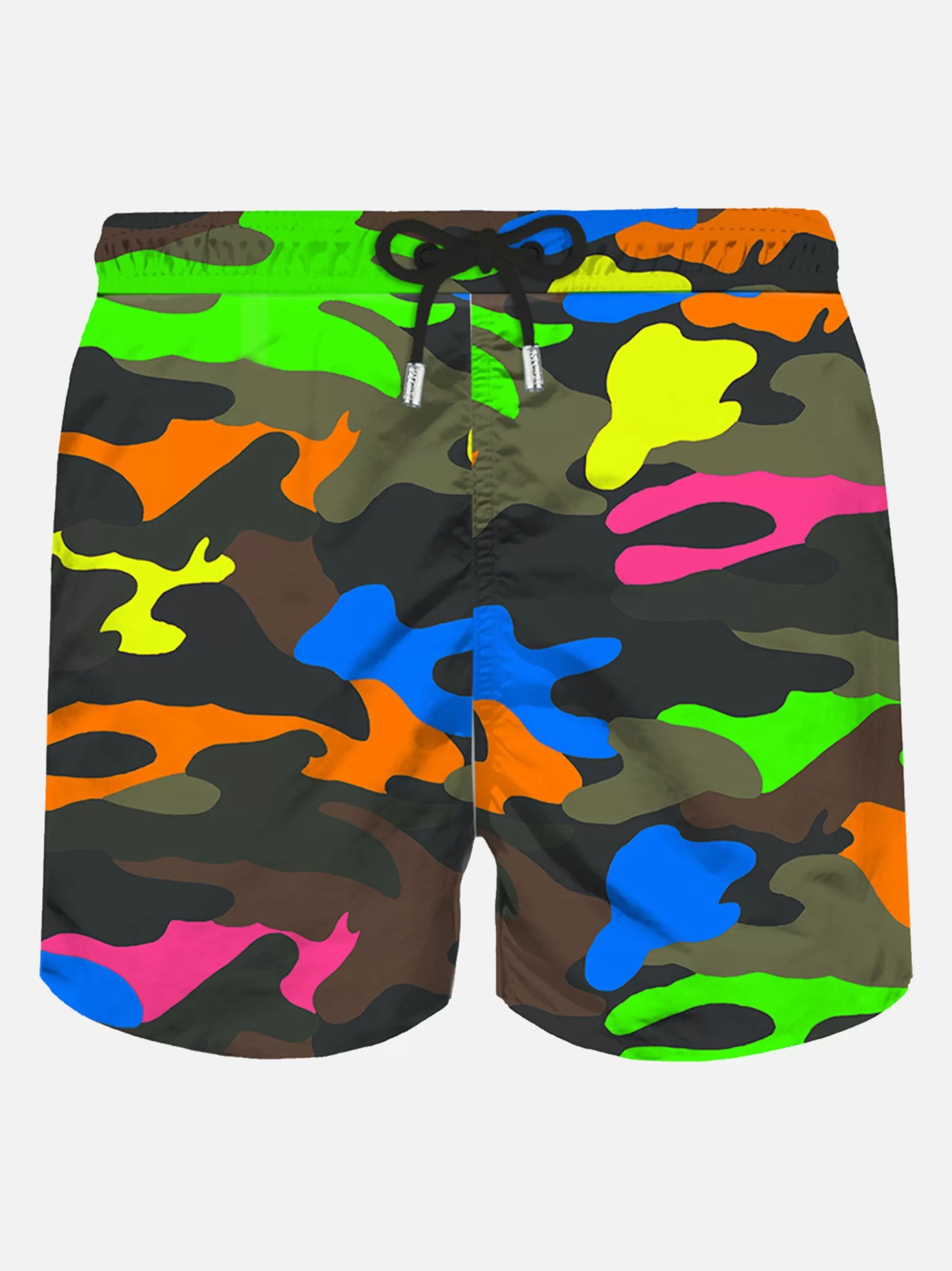 Shop Costume da bagno da uomo in tessuto leggero con stampa camouflage fluo Uomo Costumi Mare Stampati | Tessuto Leggero