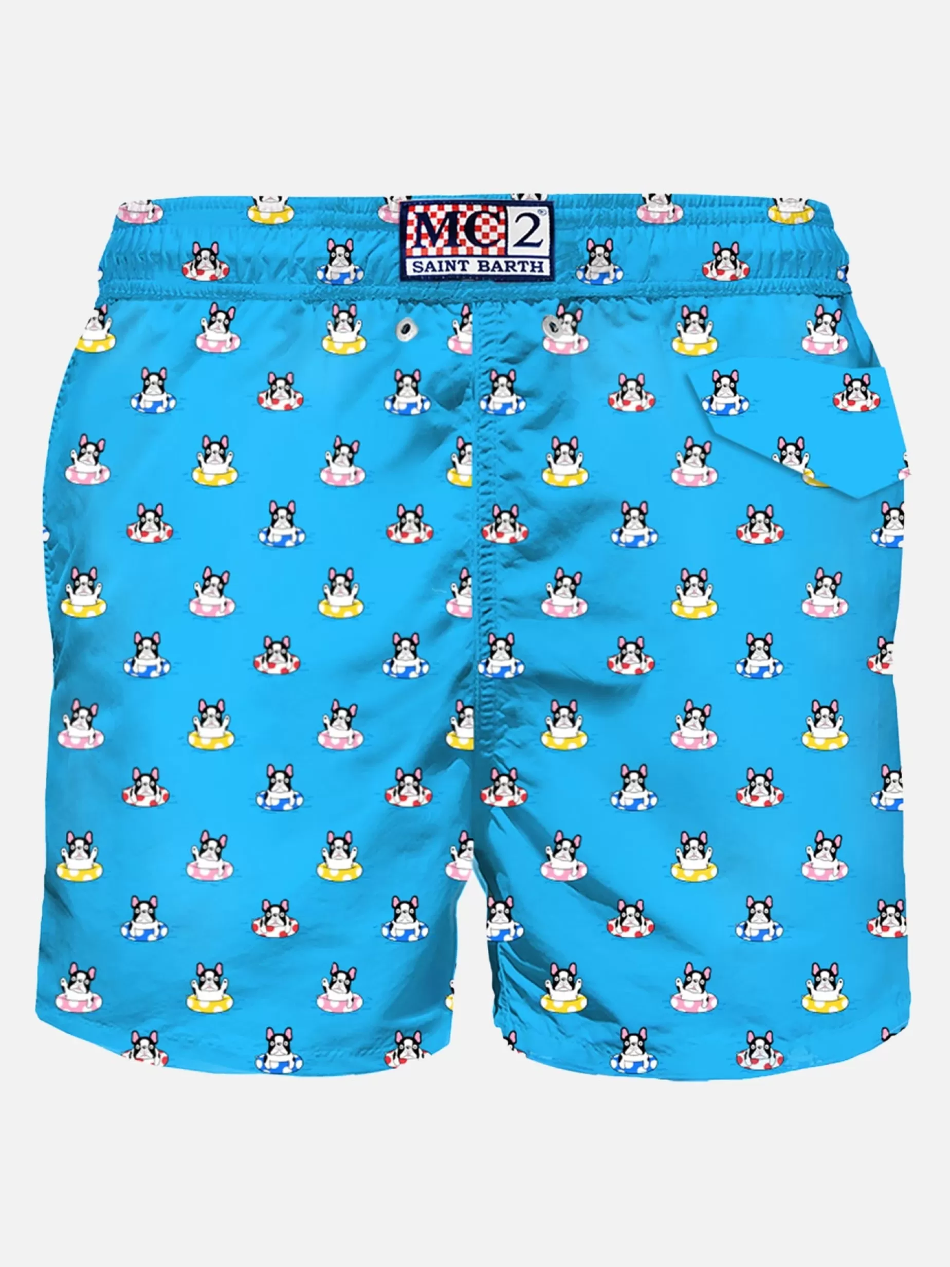 Flash Sale Costume da bagno da uomo in tessuto leggero con stampa cani Uomo Costumi Mare Microfantasia | Tessuto Leggero