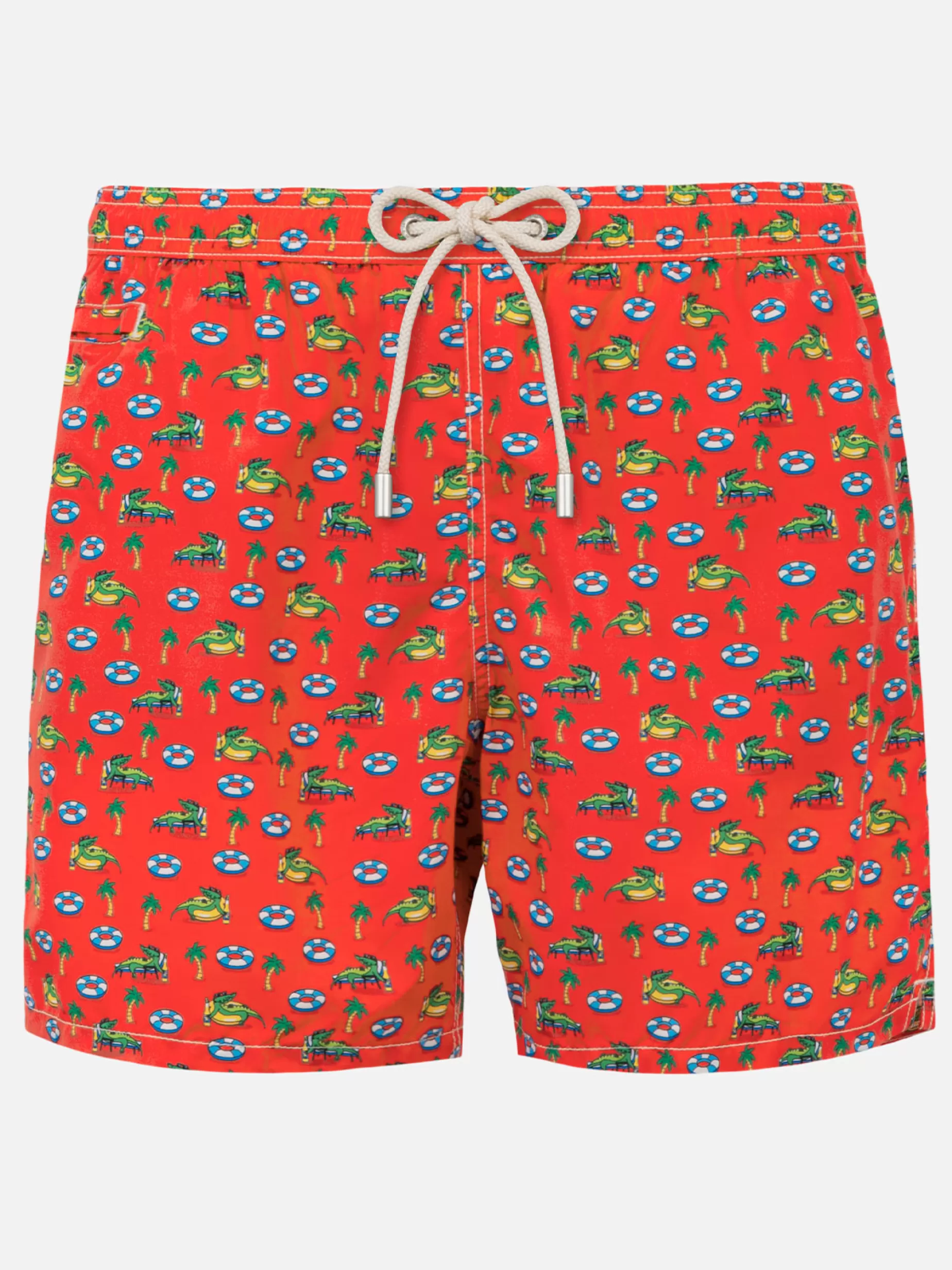 Store Costume da bagno da uomo in tessuto leggero con stampa coccodrillo Uomo Costumi Mare Microfantasia | Tessuto Leggero