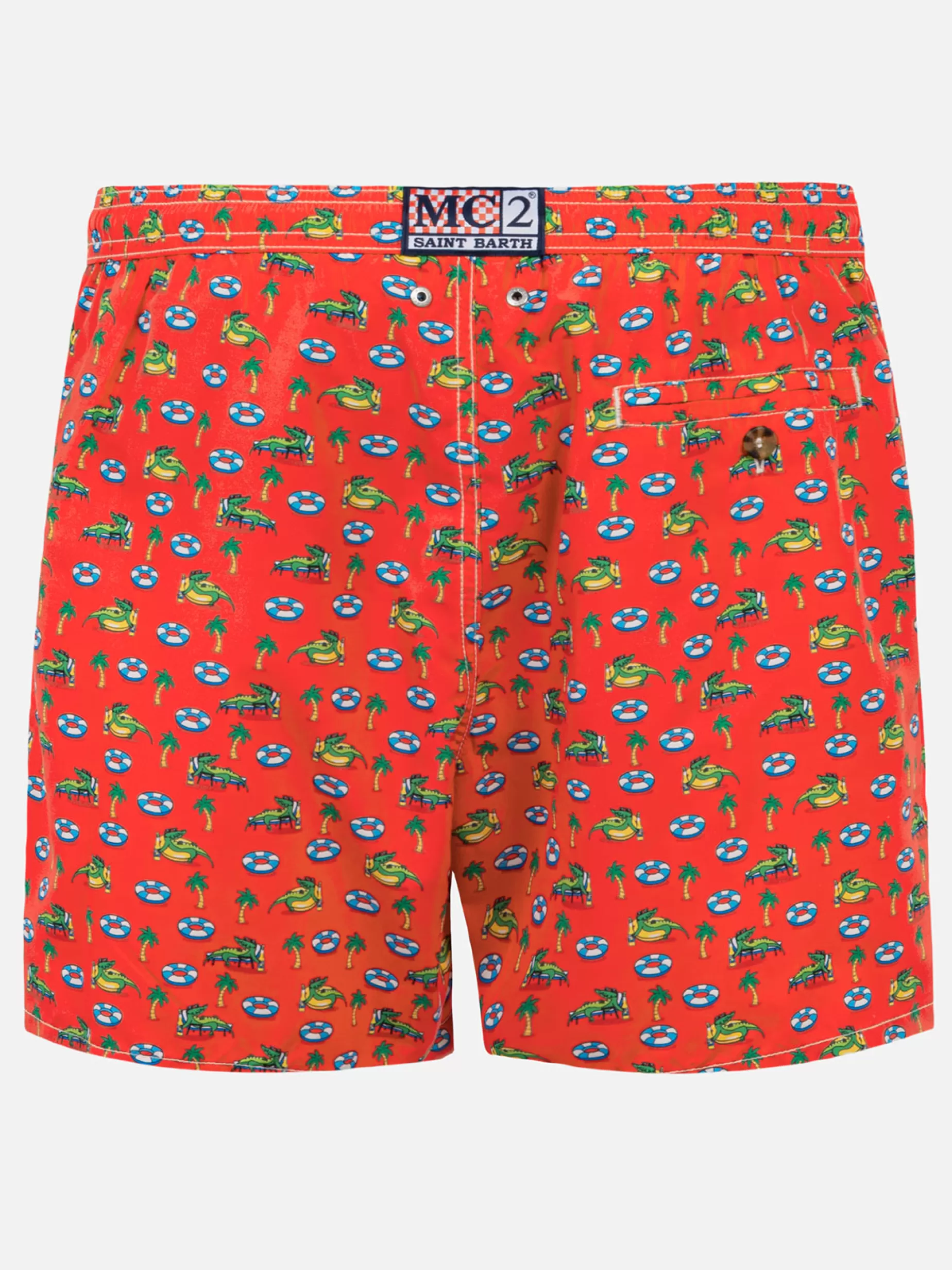 Store Costume da bagno da uomo in tessuto leggero con stampa coccodrillo Uomo Costumi Mare Microfantasia | Tessuto Leggero