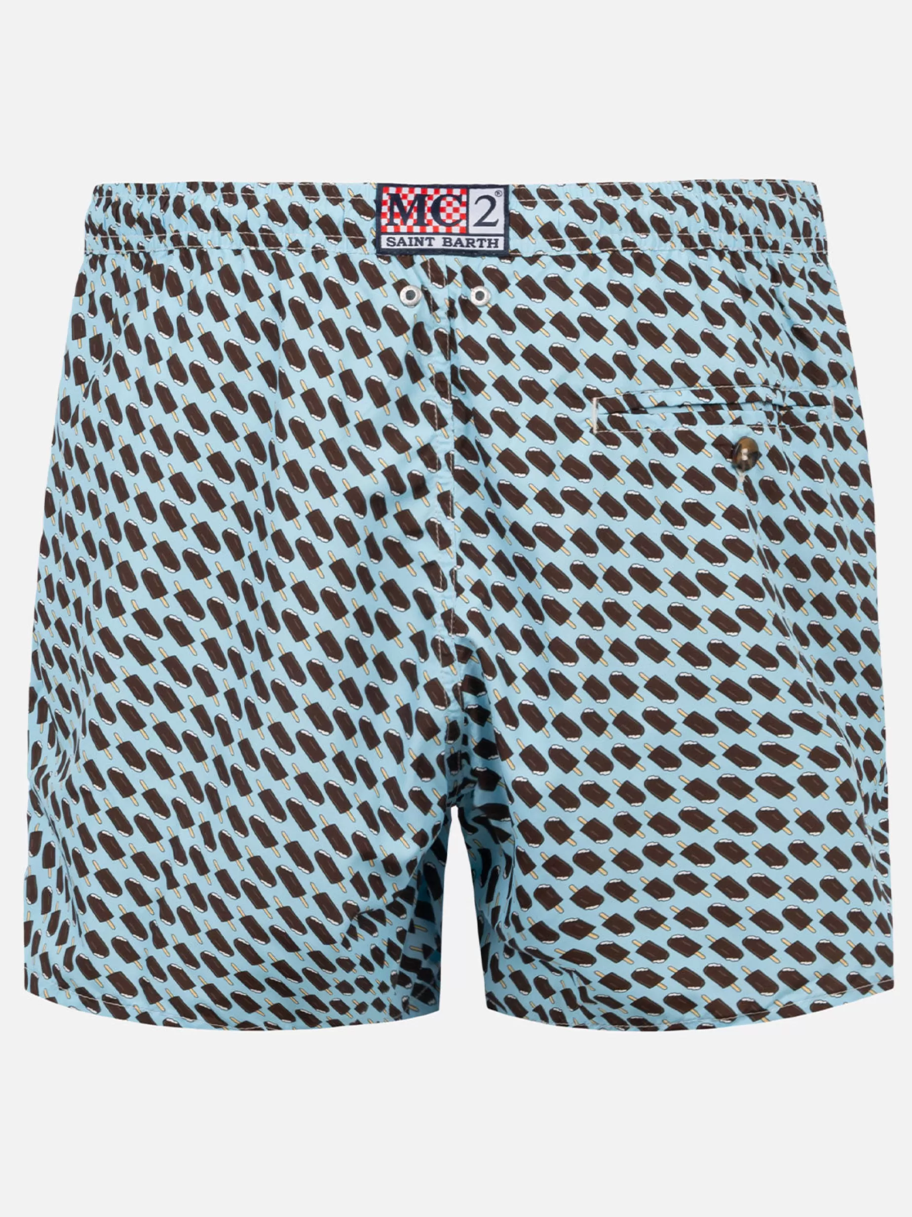 Cheap Costume da bagno da uomo in tessuto leggero con stampa Cremino | Algida® Edizione Speciale Uomo Costumi Mare Microfantasia | Tessuto Leggero