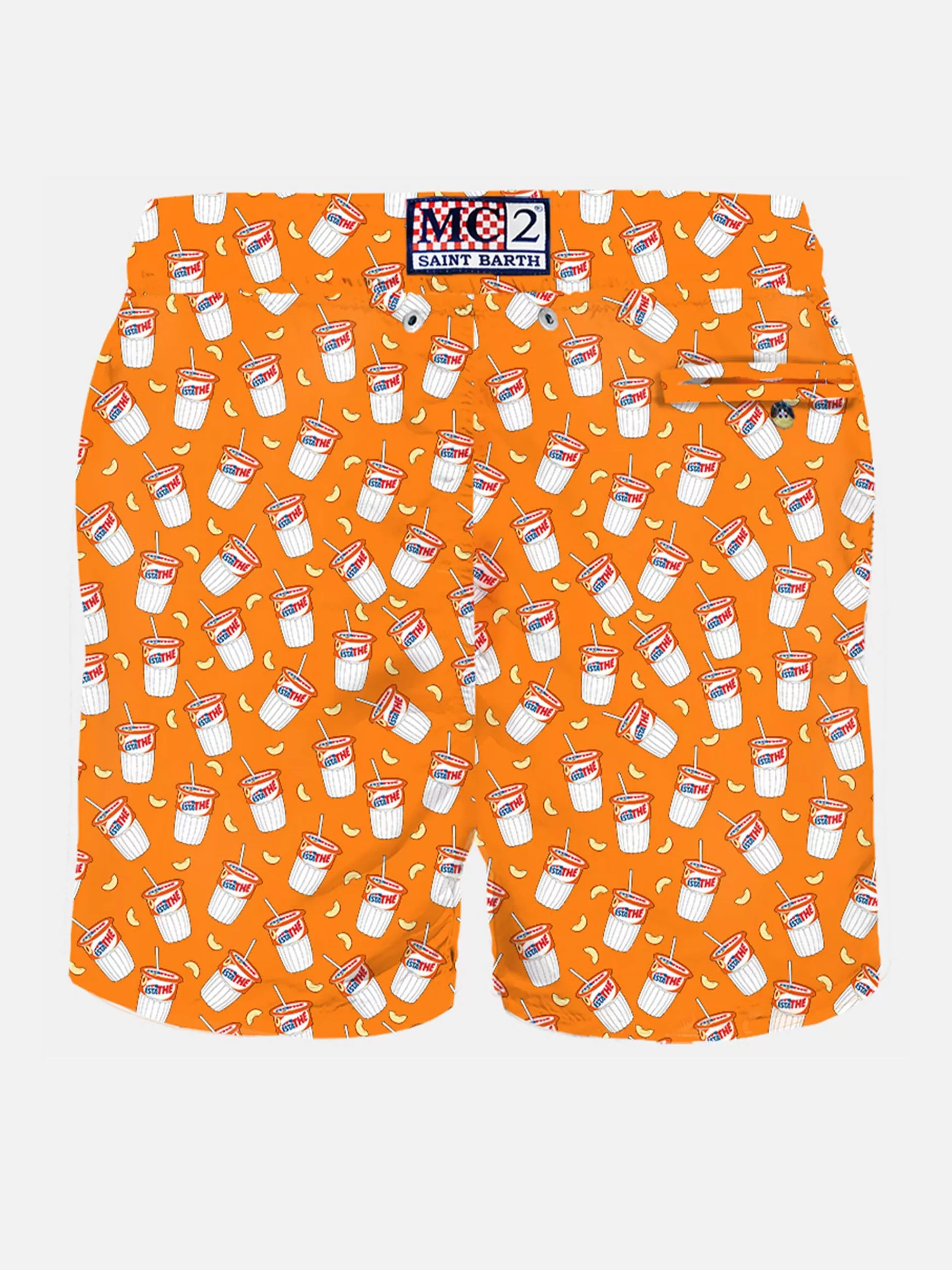 Outlet Costume da bagno da uomo in tessuto leggero con stampa Estathé | ESTATHé® EDIZIONE SPECIALE Uomo Costumi Mare Microfantasia | Tessuto Leggero
