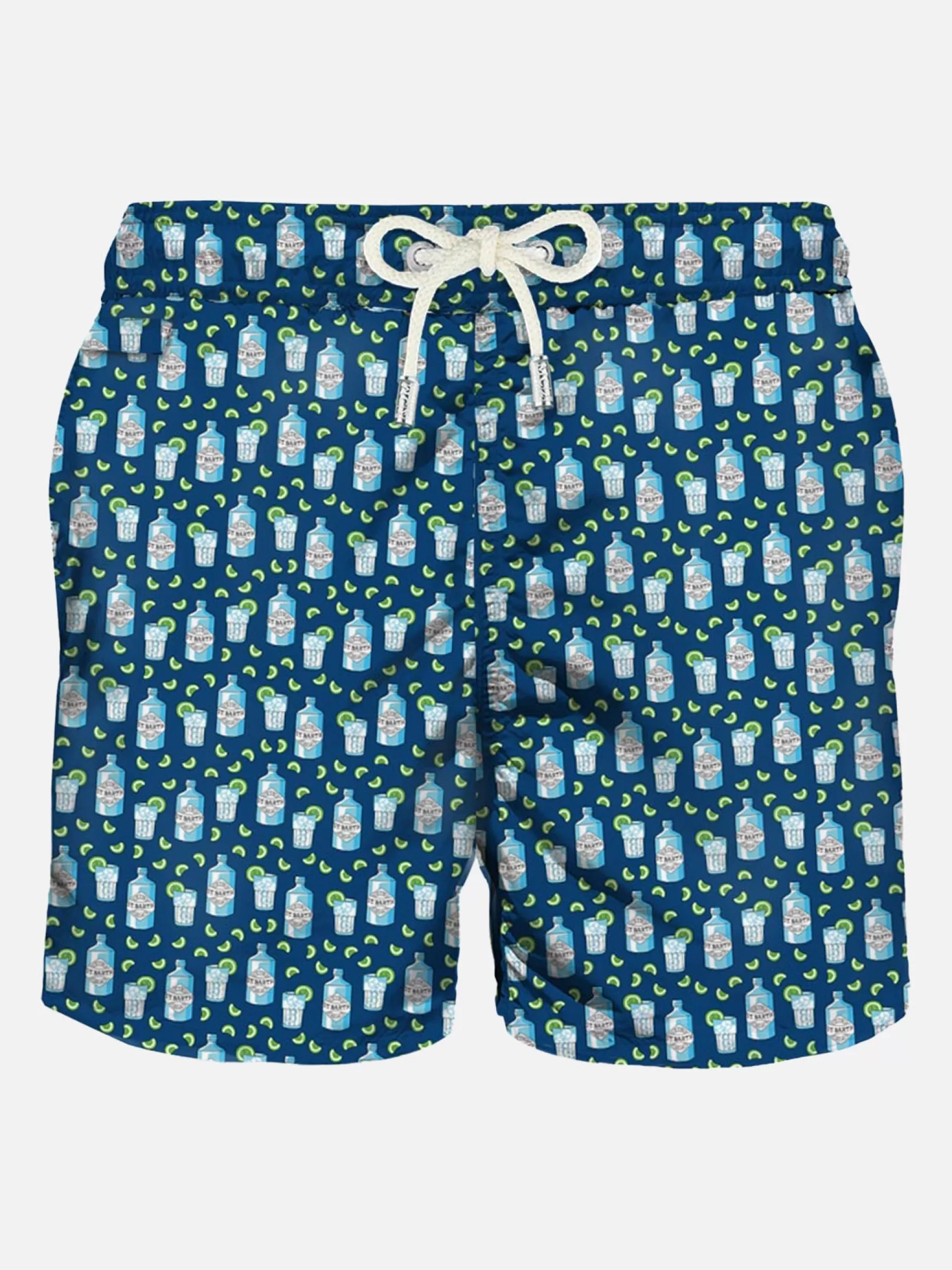 Clearance Costume da bagno da uomo in tessuto leggero con stampa gin Uomo Costumi Mare Microfantasia | Tessuto Leggero
