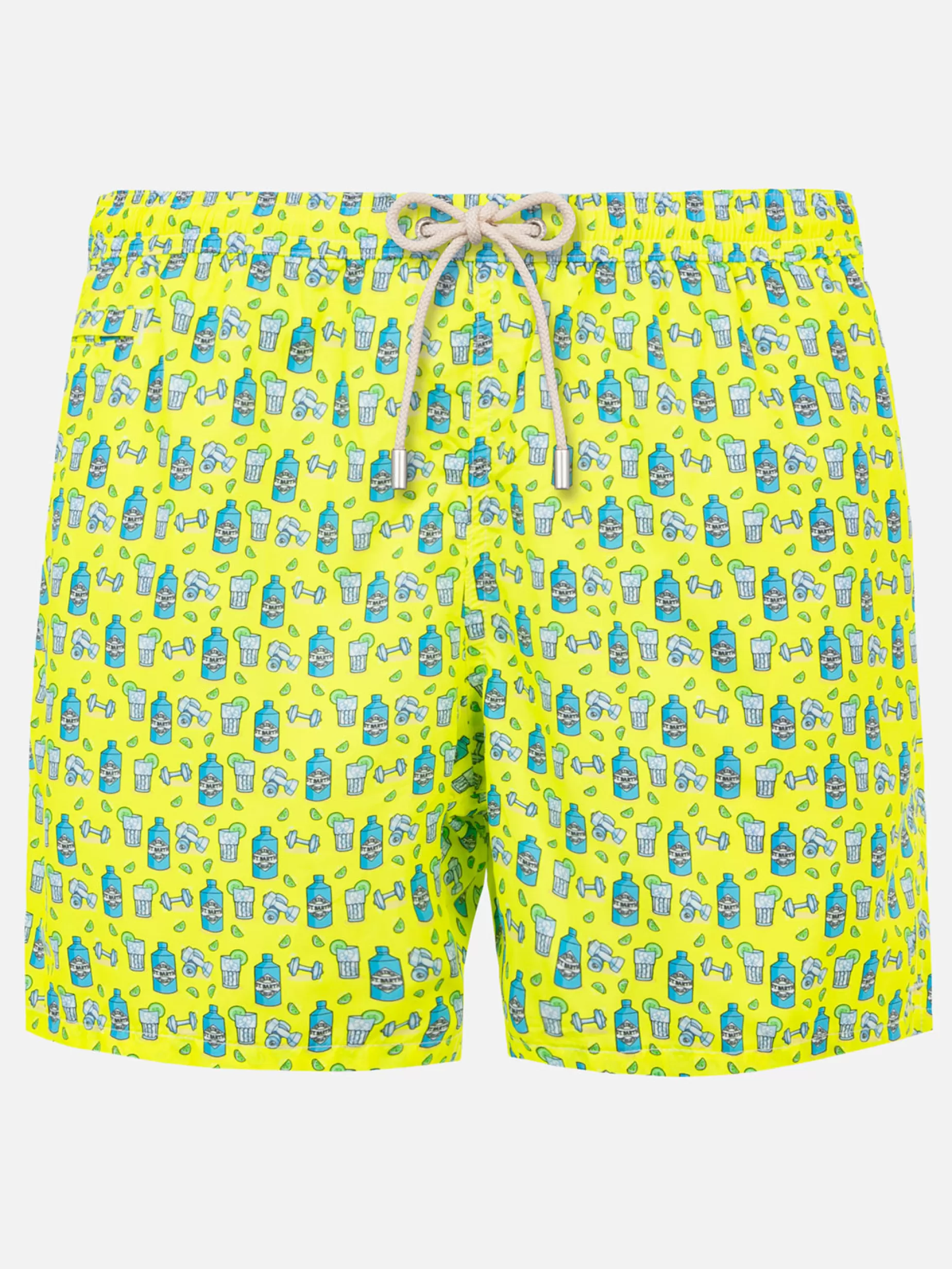 Store Costume da bagno da uomo in tessuto leggero con stampa gin Uomo Costumi Mare Microfantasia | Tessuto Leggero