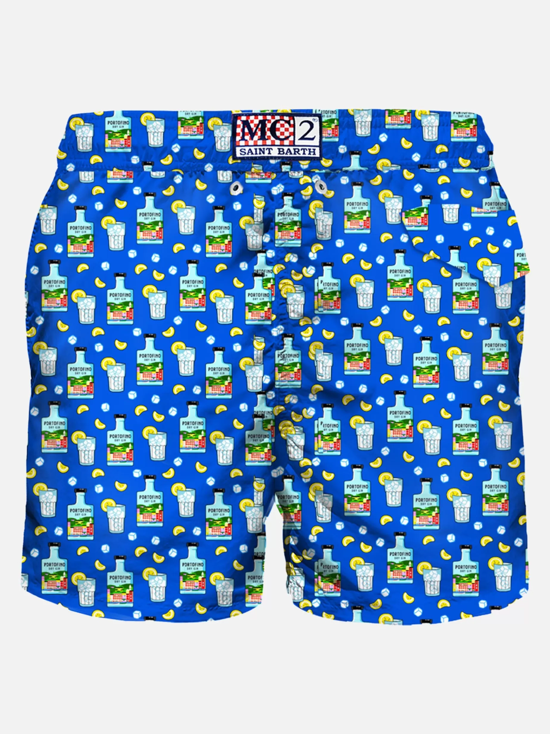 Online Costume da bagno da uomo in tessuto leggero con stampa Gin | PORTOFINO DRY GIN EDIZIONE SPECIALE Uomo Costumi Mare Microfantasia | Tessuto Leggero