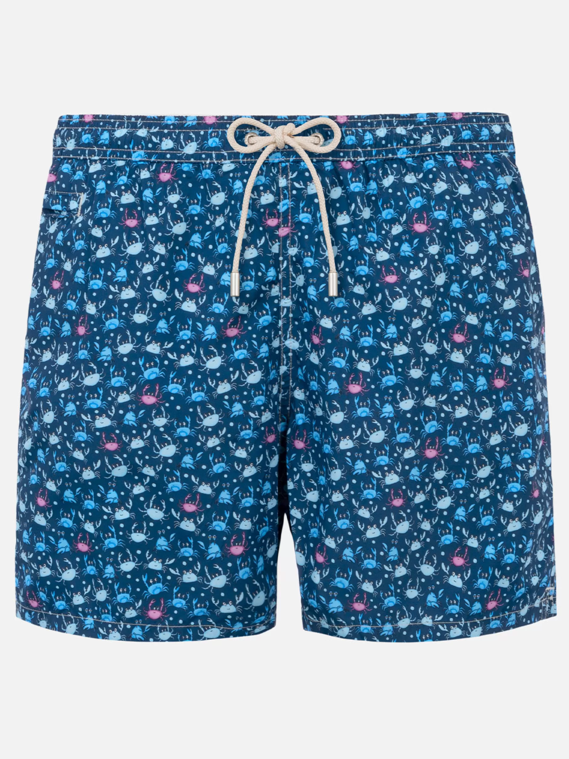 Online Costume da bagno da uomo in tessuto leggero con stampa granchi Uomo Costumi Mare Microfantasia | Tessuto Leggero