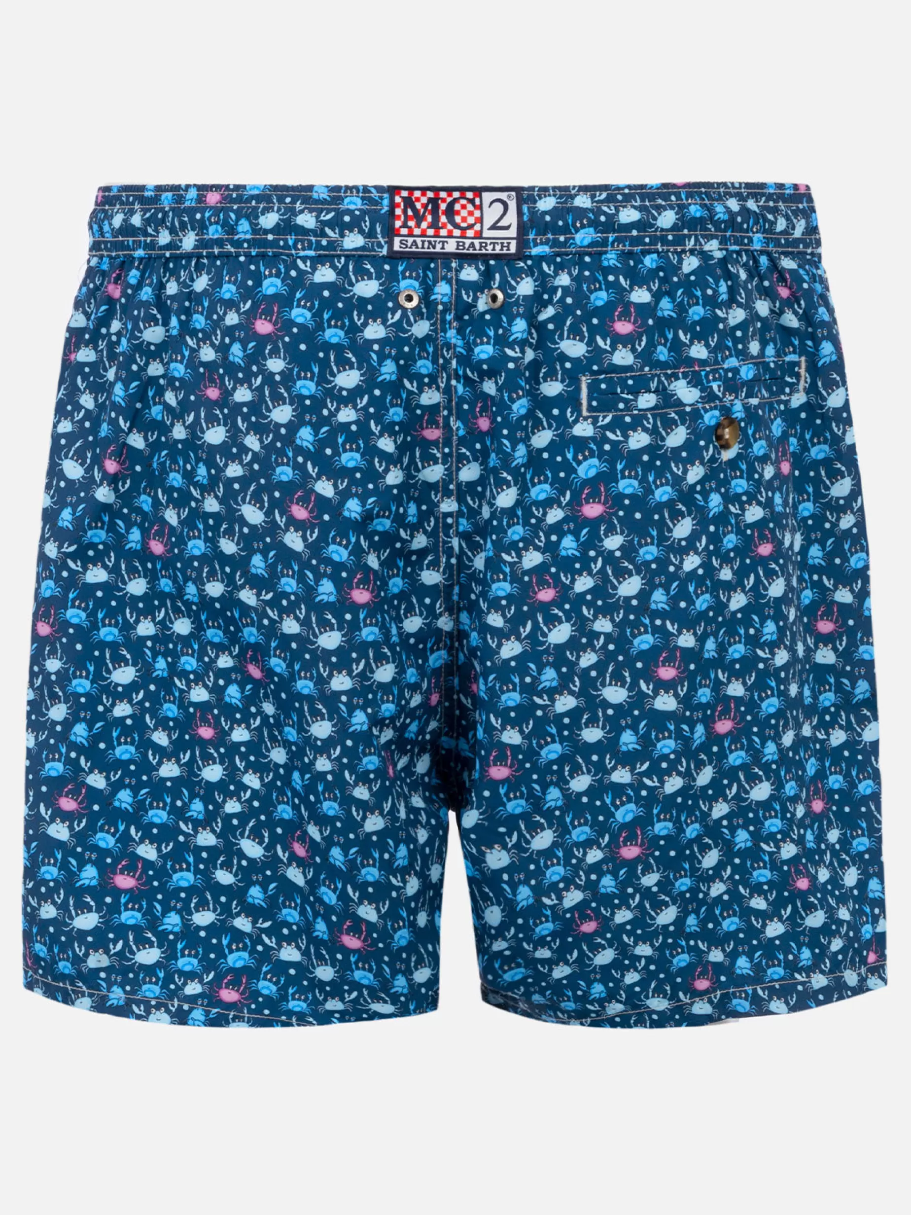 Online Costume da bagno da uomo in tessuto leggero con stampa granchi Uomo Costumi Mare Microfantasia | Tessuto Leggero