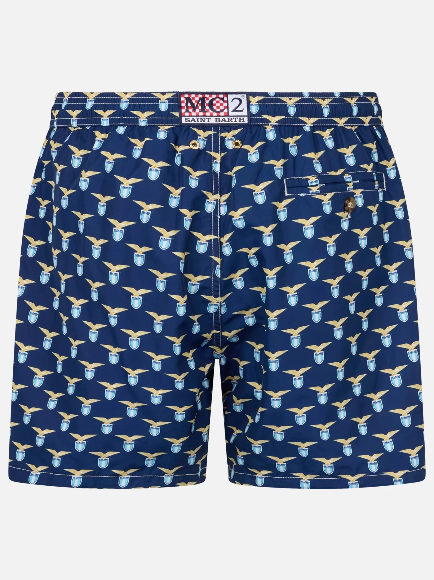 Flash Sale Costume da bagno da uomo in tessuto leggero con stampa logo Lazio | SS LAZIO SPECIAL EDITION Uomo Costumi Mare Microfantasia | Tessuto Leggero