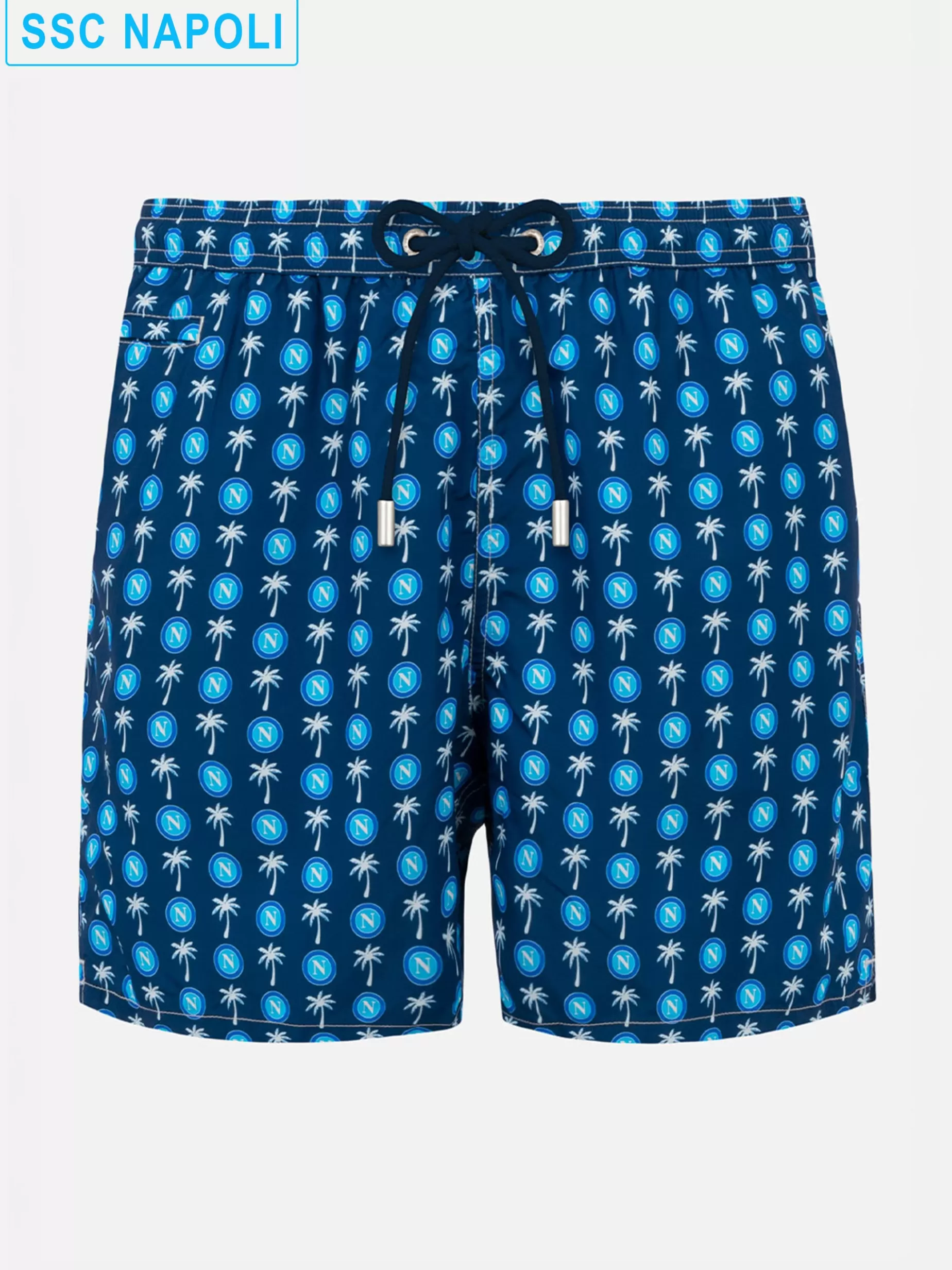 Best Sale Costume da bagno da uomo in tessuto leggero con stampa logo Napoli | SSC NAPOLI EDIZIONE SPECIALE Uomo Costumi Mare Microfantasia | Tessuto Leggero