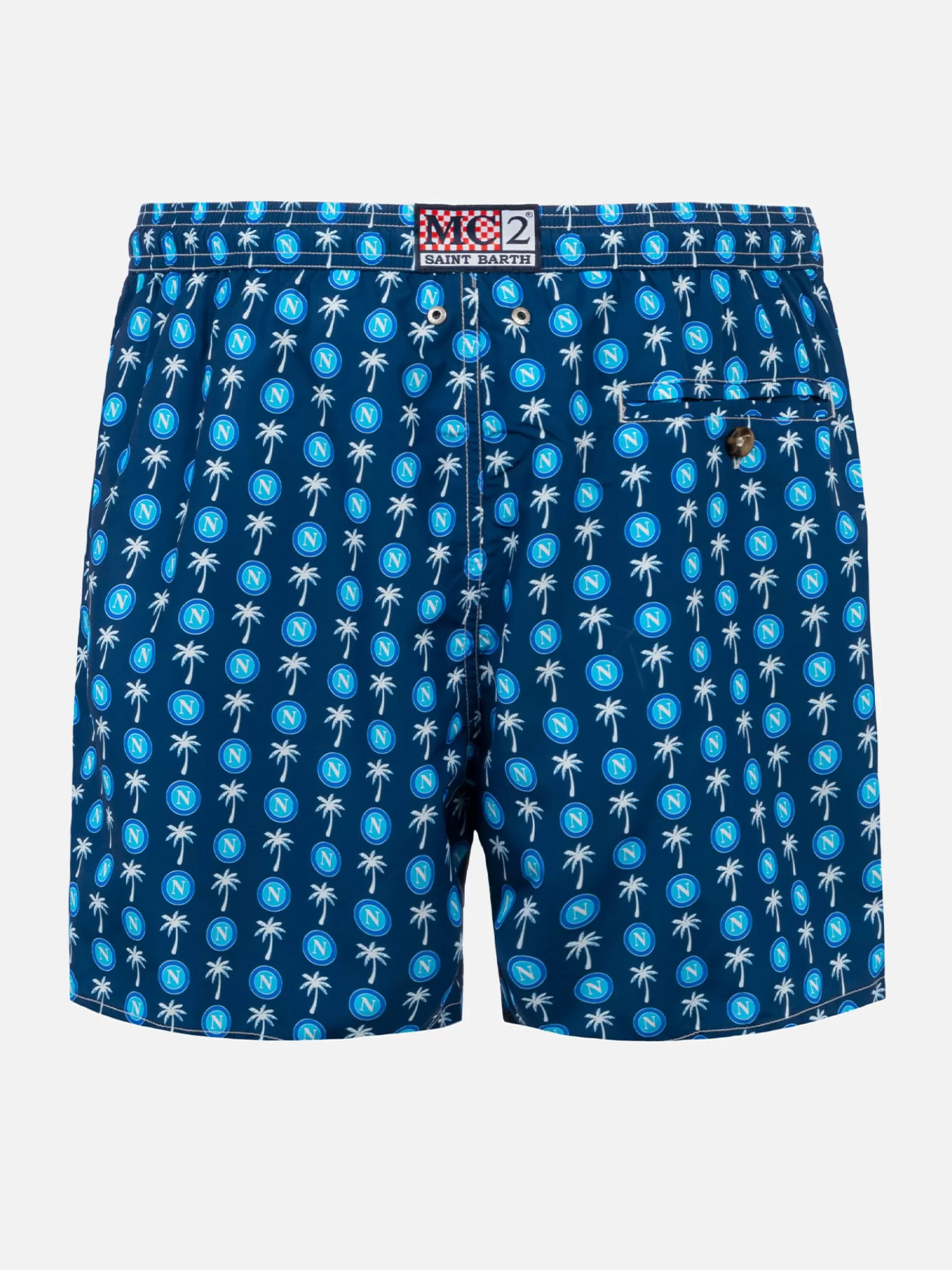 Best Sale Costume da bagno da uomo in tessuto leggero con stampa logo Napoli | SSC NAPOLI EDIZIONE SPECIALE Uomo Costumi Mare Microfantasia | Tessuto Leggero