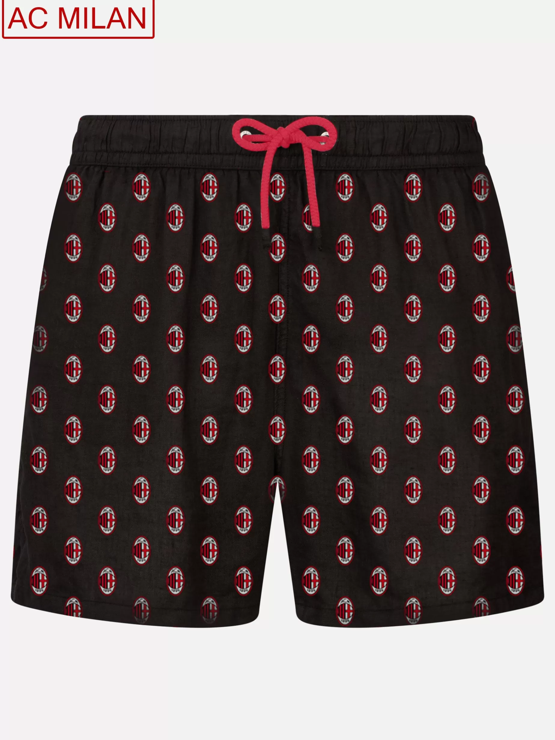 New Costume da bagno da uomo in tessuto leggero con stampa Milan | MILAN SPECIAL EDITION Uomo Costumi Mare Microfantasia | Tessuto Leggero
