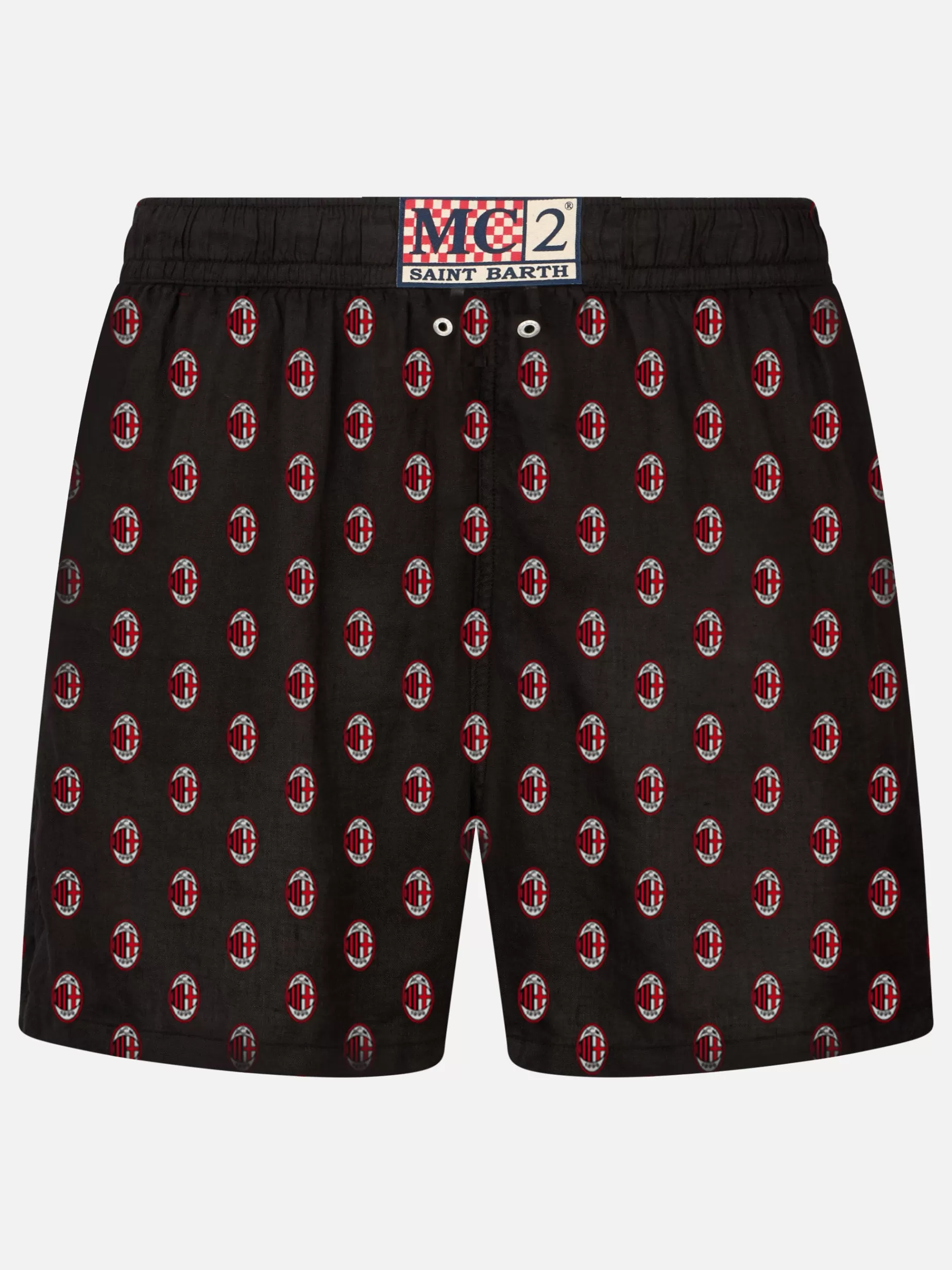 New Costume da bagno da uomo in tessuto leggero con stampa Milan | MILAN SPECIAL EDITION Uomo Costumi Mare Microfantasia | Tessuto Leggero
