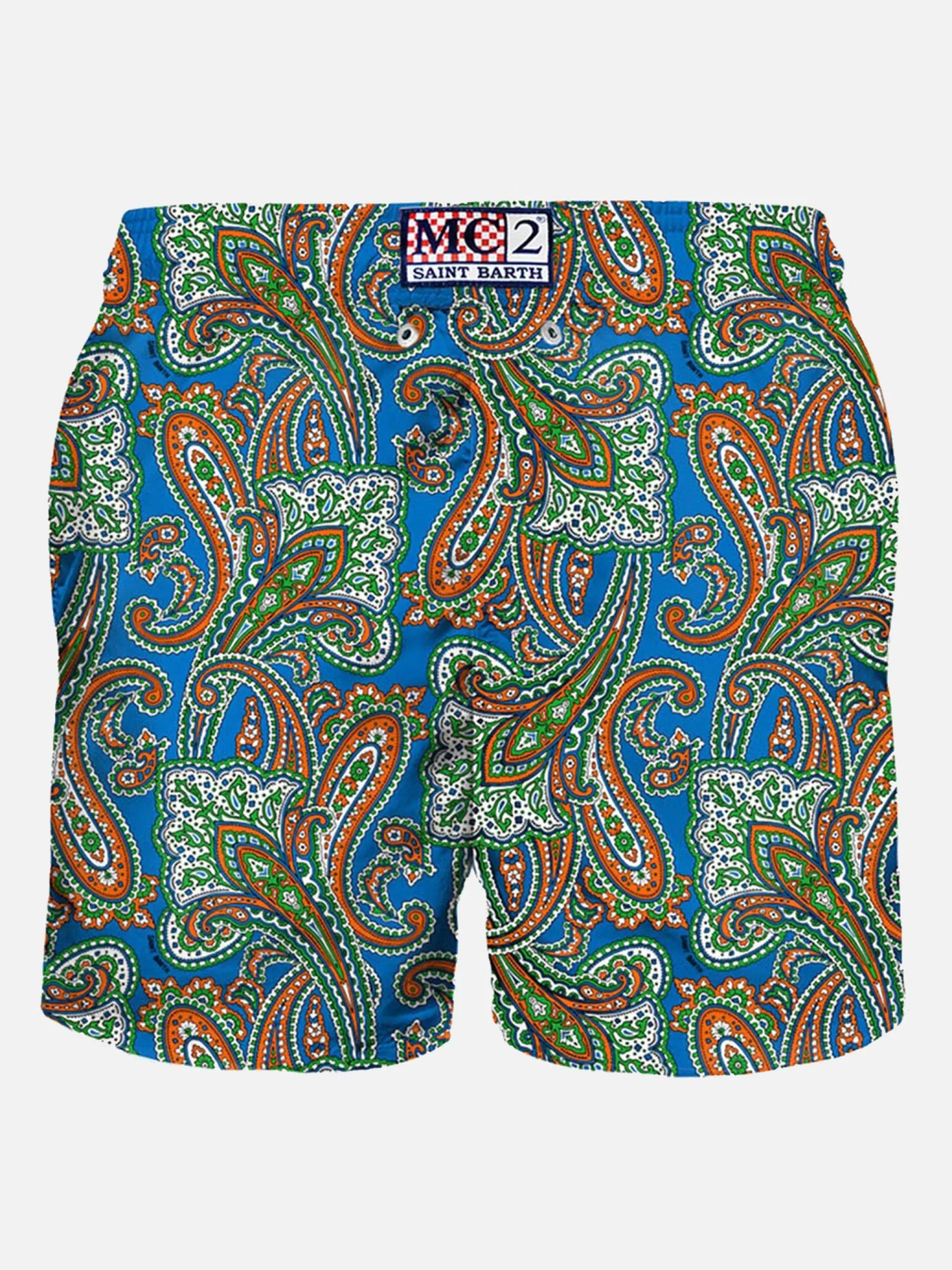 Shop Costume da bagno da uomo in tessuto leggero con stampa paisley Uomo Costumi Mare Stampati | Tessuto Leggero