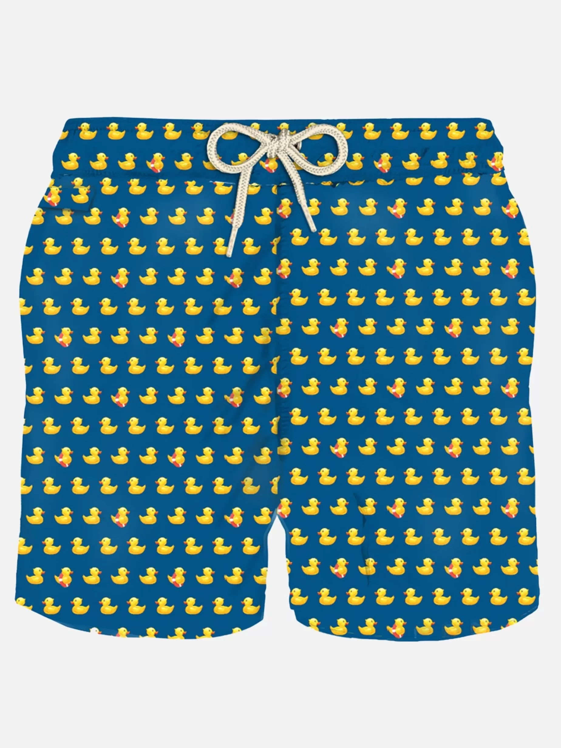 Shop Costume da bagno da uomo in tessuto leggero con stampa papere Uomo Costumi Mare Microfantasia | Tessuto Leggero
