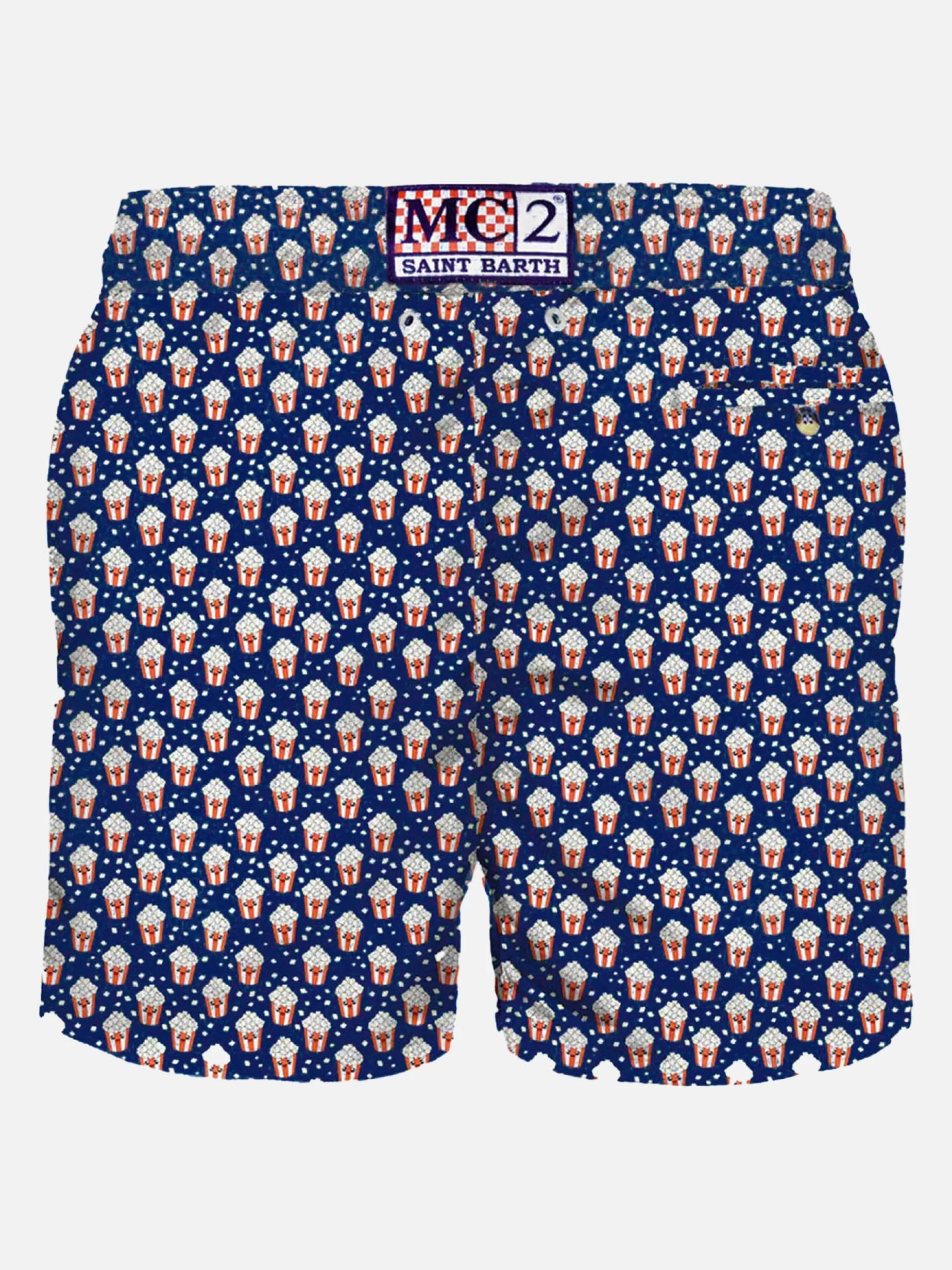Discount Costume da bagno da uomo in tessuto leggero con stampa pop corn Uomo Costumi Mare Microfantasia | Tessuto Leggero