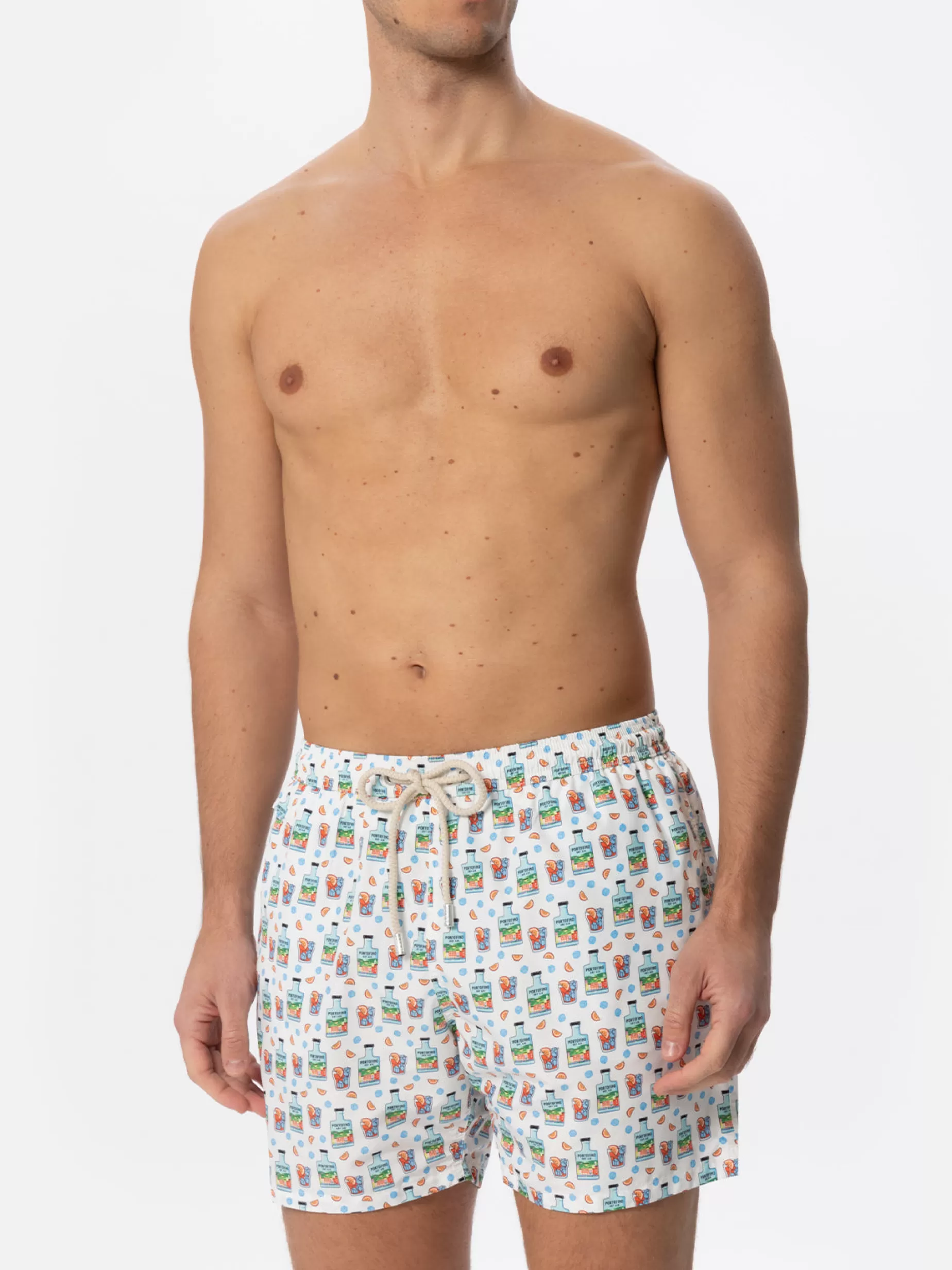 Best Costume da bagno da uomo in tessuto leggero con stampa Portofino gin | PORTOFINO DRY GIN EDIZIONE SPECIALE Uomo Costumi Mare Microfantasia | Tessuto Leggero