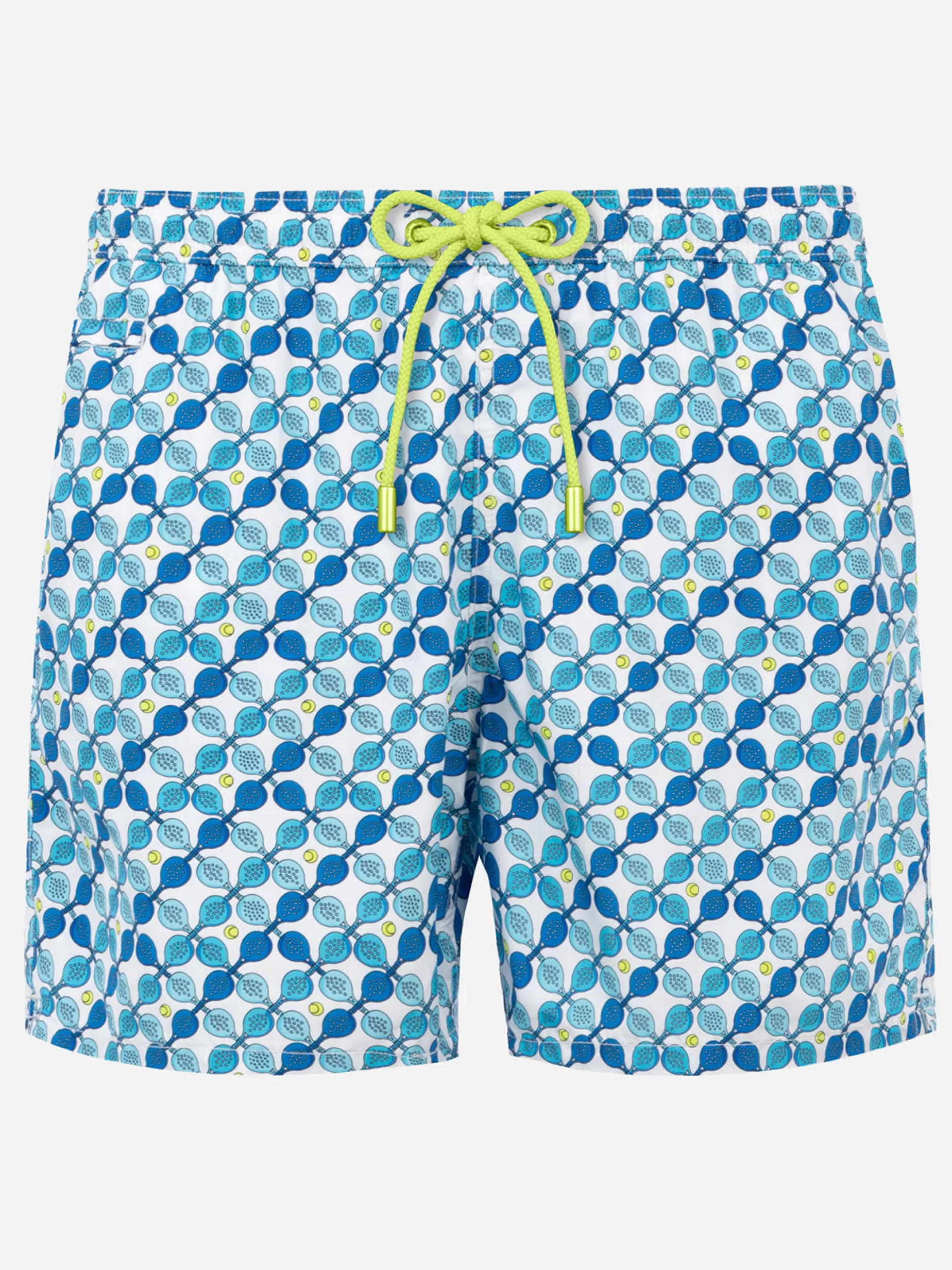 Sale Costume da bagno da uomo in tessuto leggero con stampa racchette padel Uomo Costumi Mare Microfantasia | Tessuto Leggero