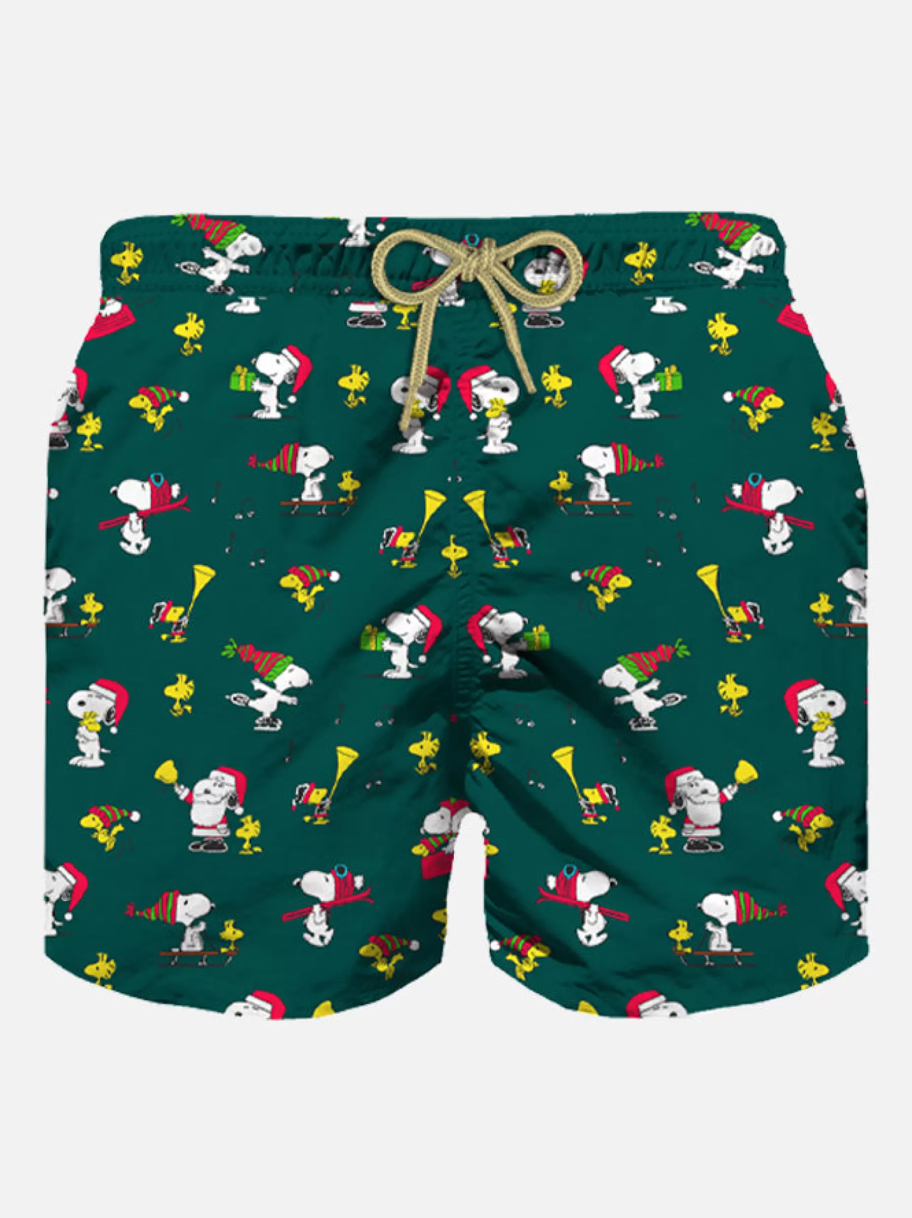 Sale Costume da bagno da uomo in tessuto leggero con stampa Snoopy Padel | SNOOPY - EDIZIONE SPECIALE PEANUTS™ Uomo Costumi Mare Microfantasia | Tessuto Leggero