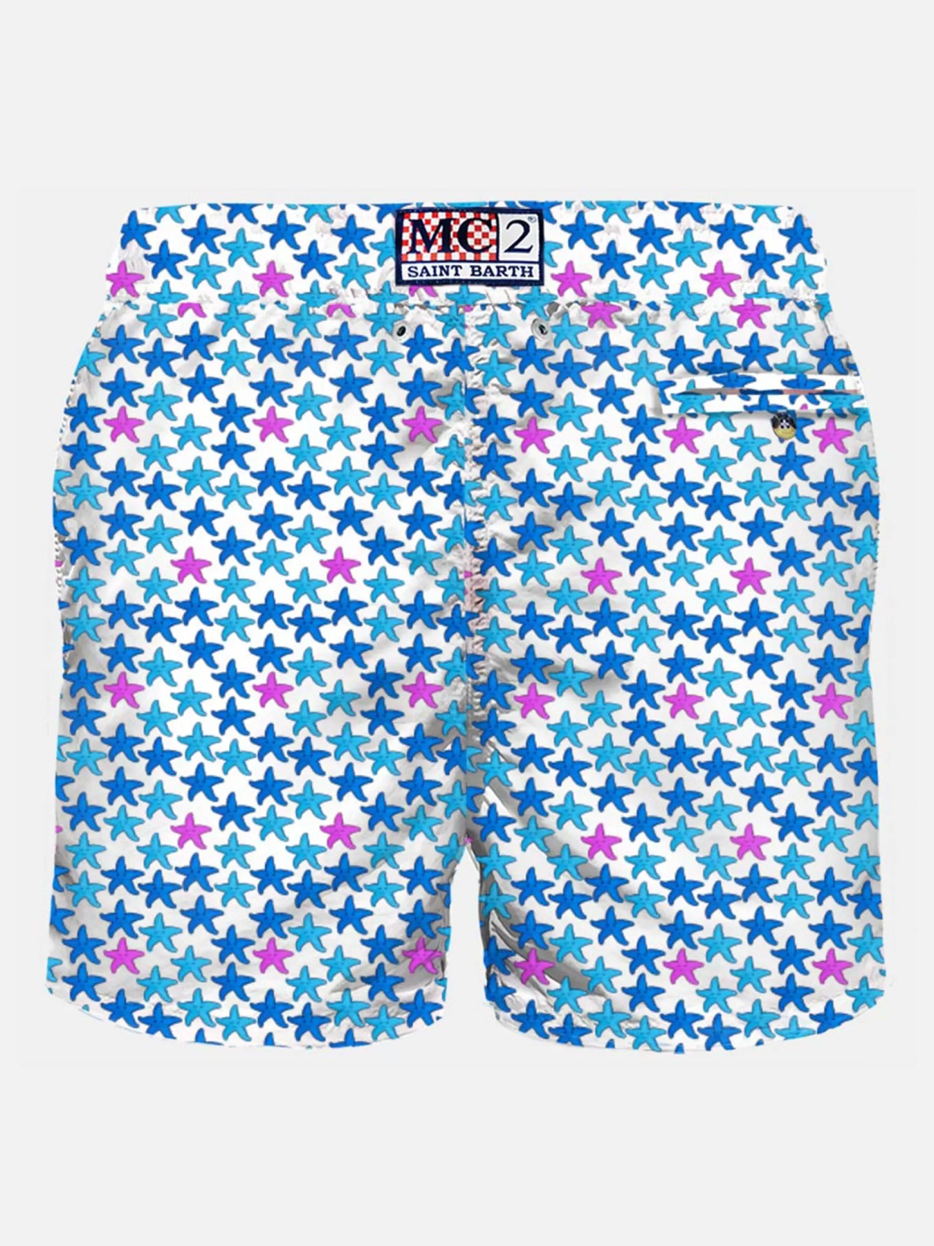 Store Costume da bagno da uomo in tessuto leggero con stampa stelle marine Uomo Costumi Mare Microfantasia | Tessuto Leggero