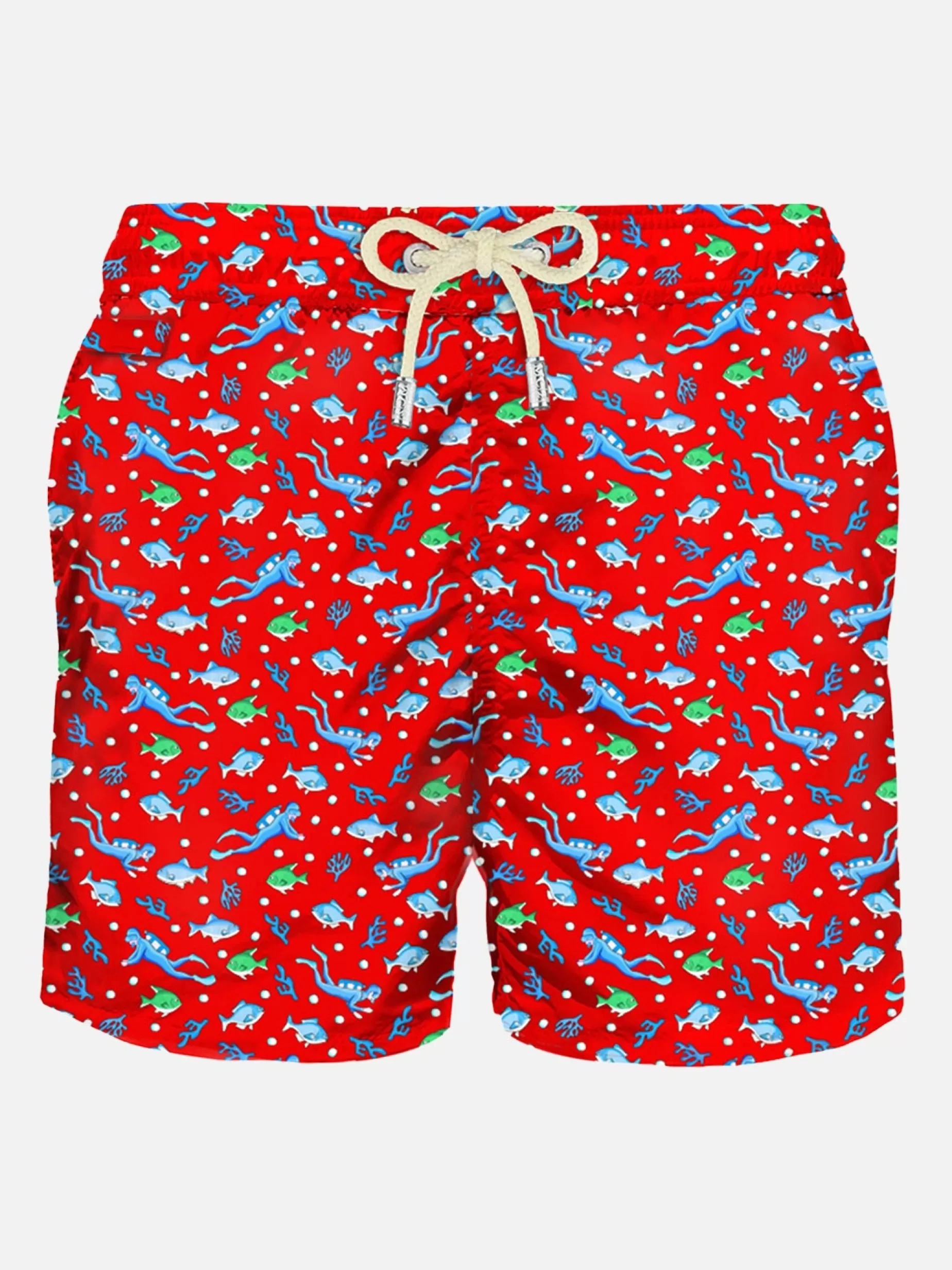 New Costume da bagno da uomo in tessuto leggero con stampa sub Uomo Costumi Mare Microfantasia | Tessuto Leggero