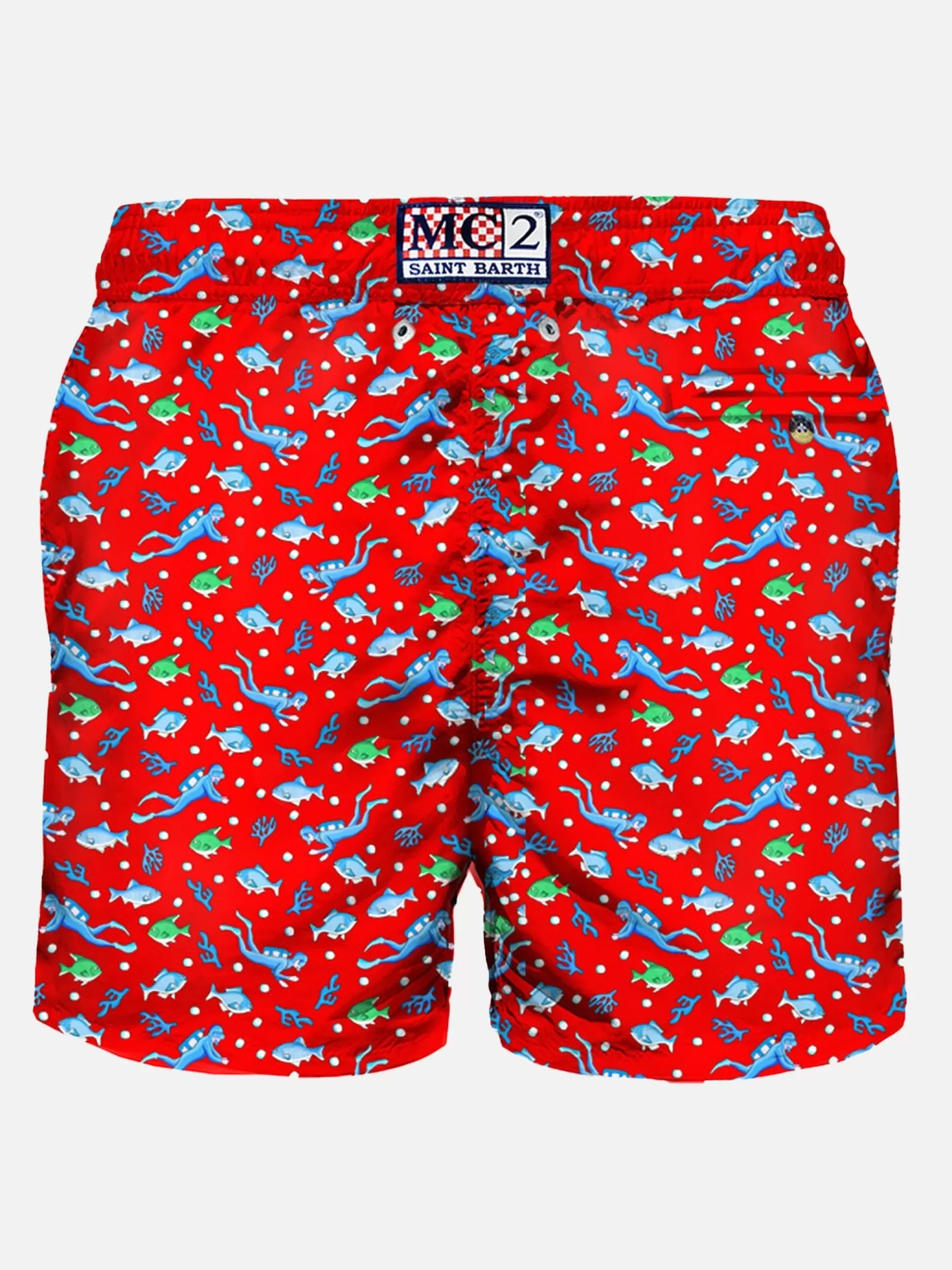 New Costume da bagno da uomo in tessuto leggero con stampa sub Uomo Costumi Mare Microfantasia | Tessuto Leggero