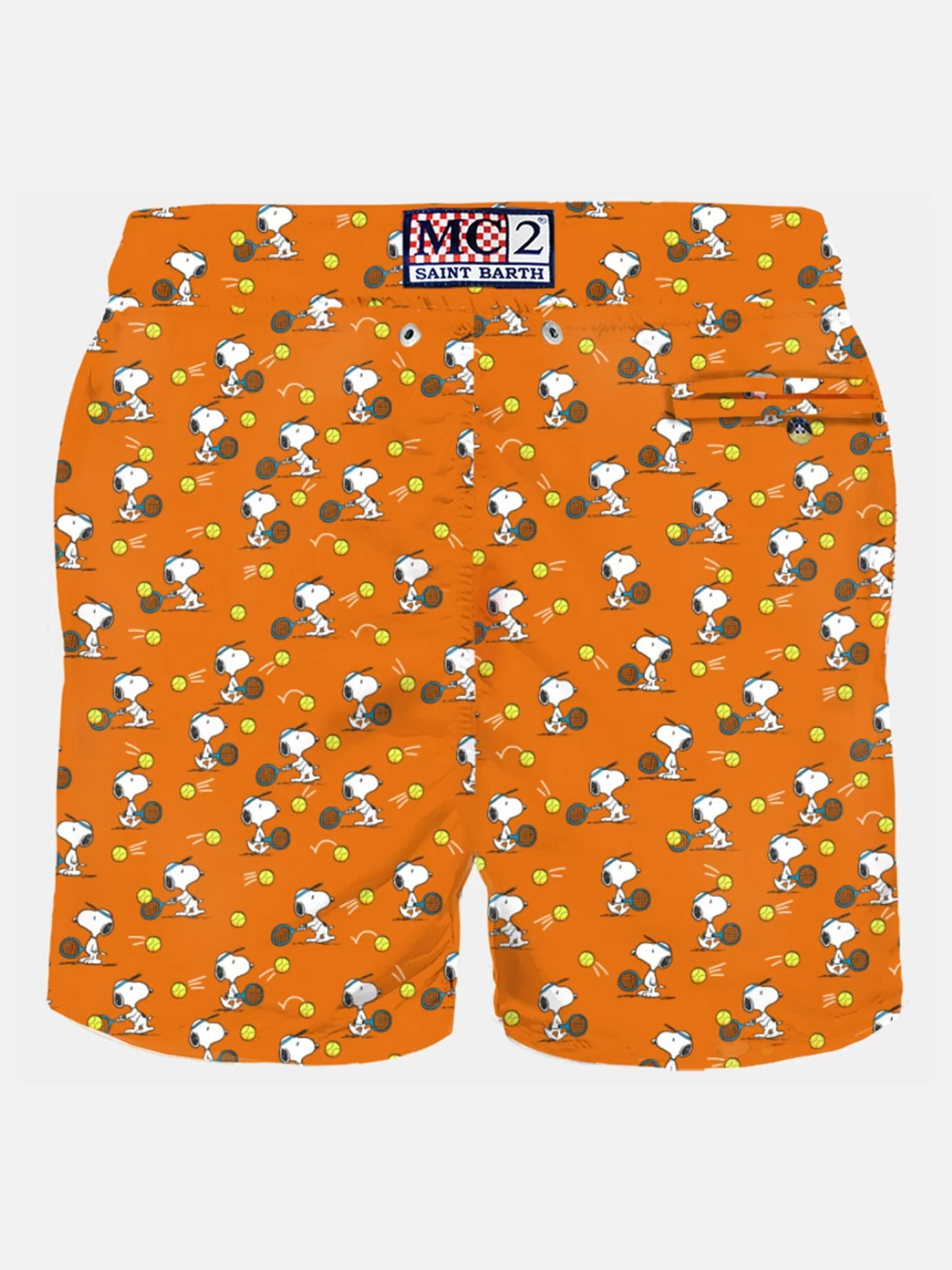 Flash Sale Costume da bagno da uomo in tessuto leggero con stampa Tennis Snoopy | SNOOPY - EDIZIONE SPECIALE PEANUTS™ Uomo Costumi Mare Microfantasia | Tessuto Leggero