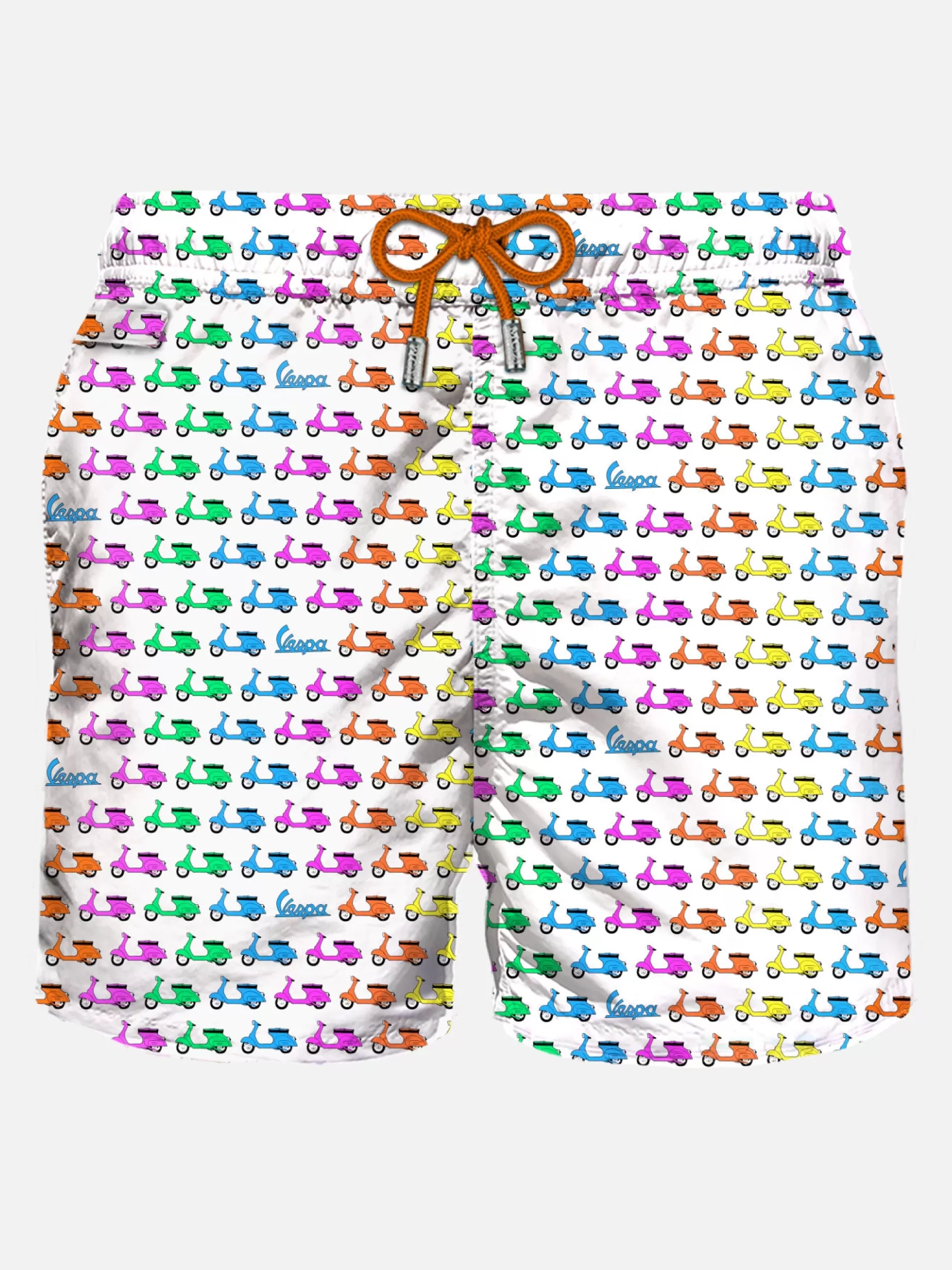 Outlet Costume da bagno da uomo in tessuto leggero con stampa Vespa | EDIZIONE SPECIALE VESPA© Uomo Costumi Mare Microfantasia | Tessuto Leggero