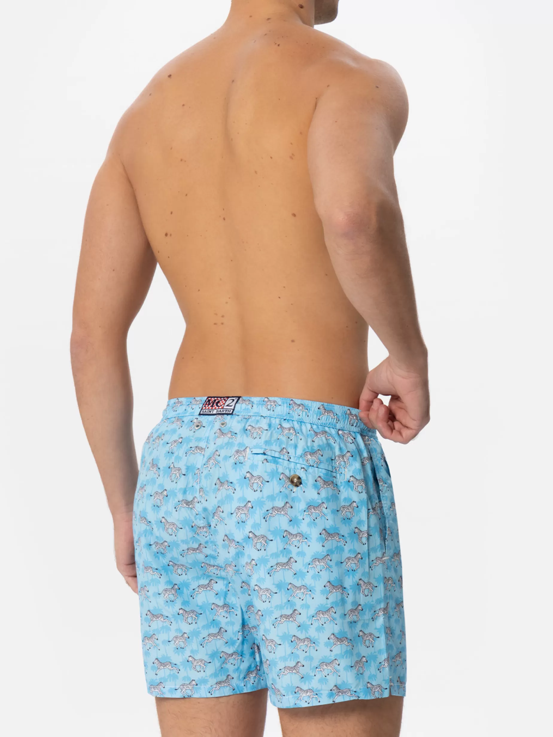 Best Costume da bagno da uomo in tessuto leggero con stampa zebra Uomo Costumi Mare Microfantasia | Tessuto Leggero
