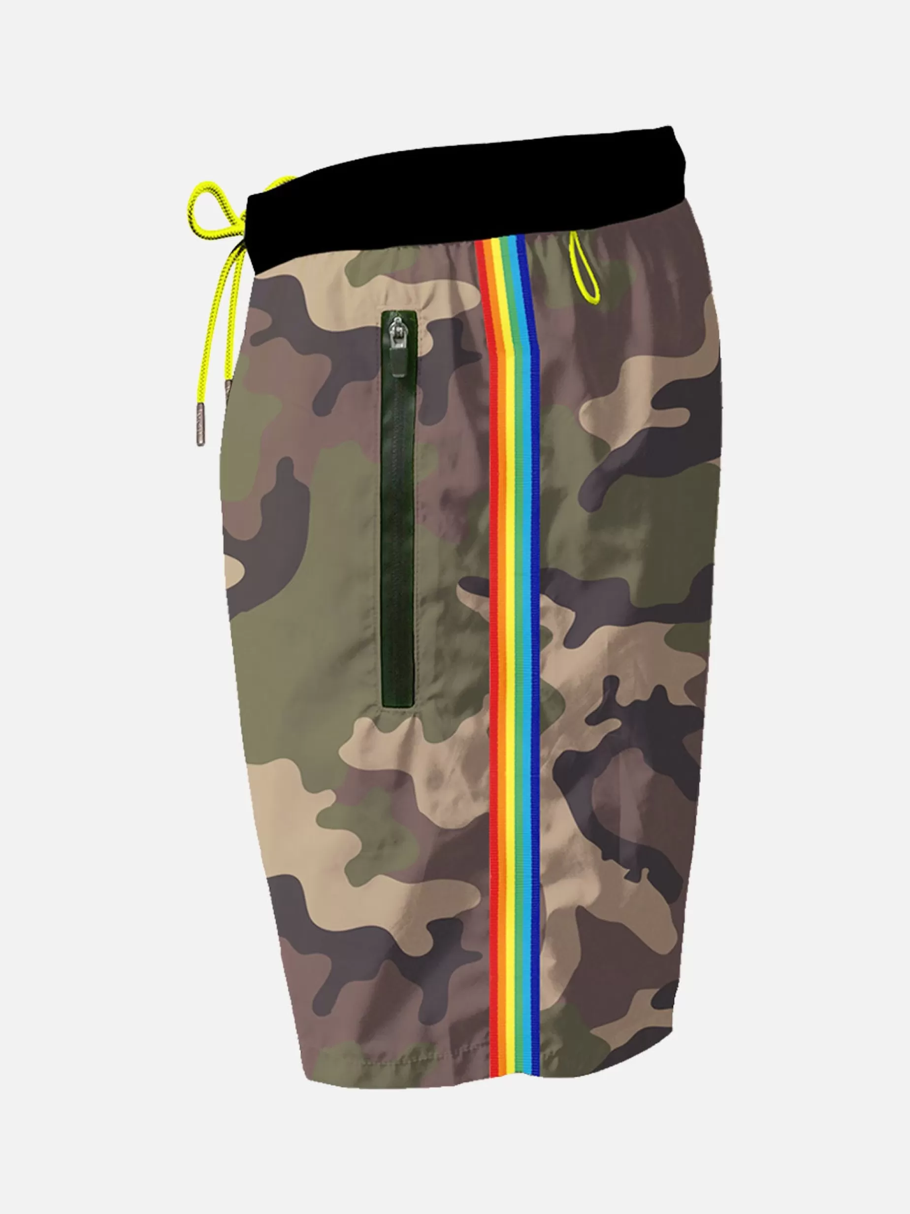 Cheap Costume da bagno da uomo in tessuto leggero con tasche con zip Uomo Costumi Mare Stampati | Tessuto Leggero
