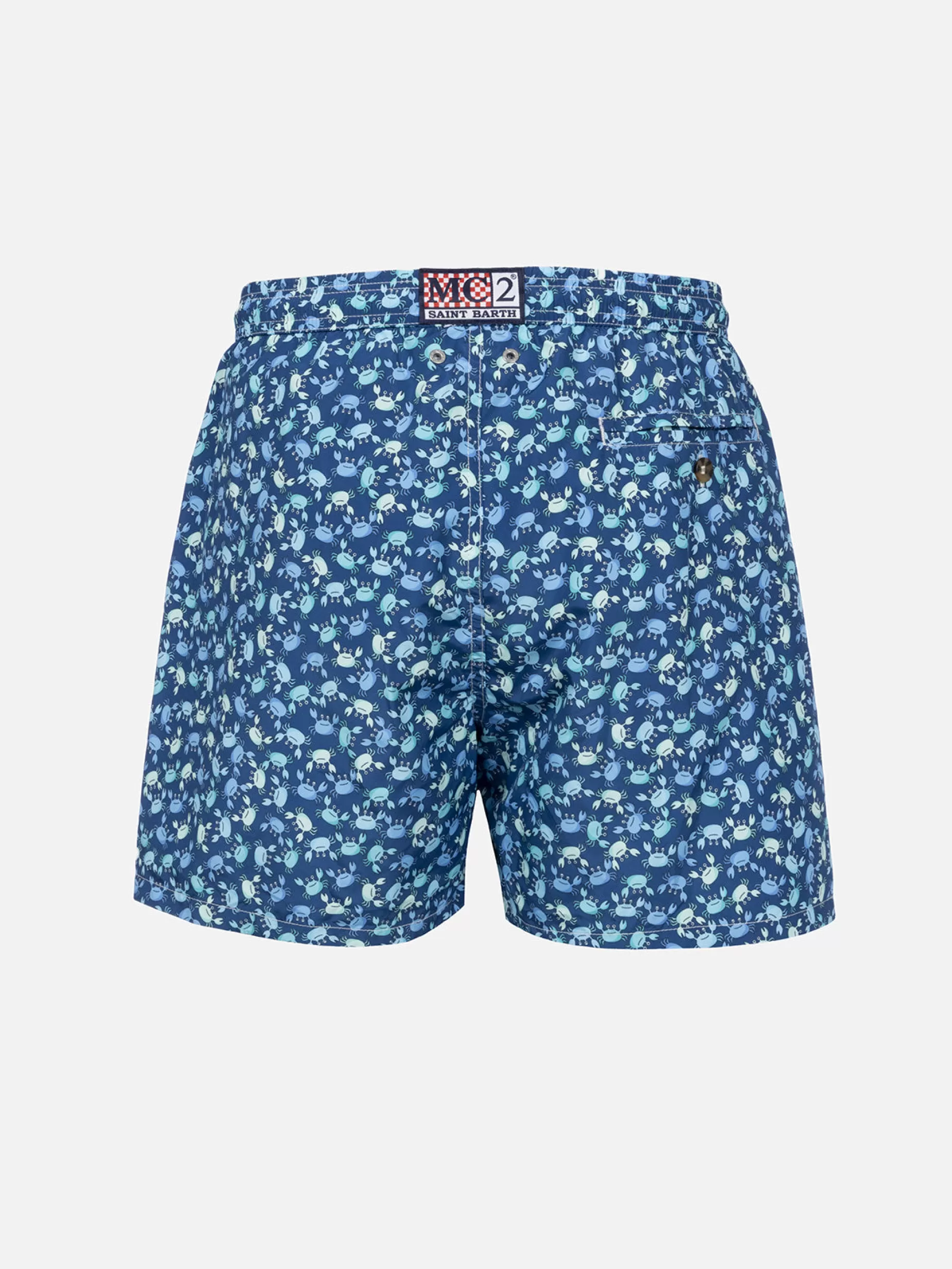 Flash Sale Costume da bagno da uomo in tessuto leggero Lighting 70 con stampa granchi Uomo Costumi Mare Microfantasia | Tessuto Leggero