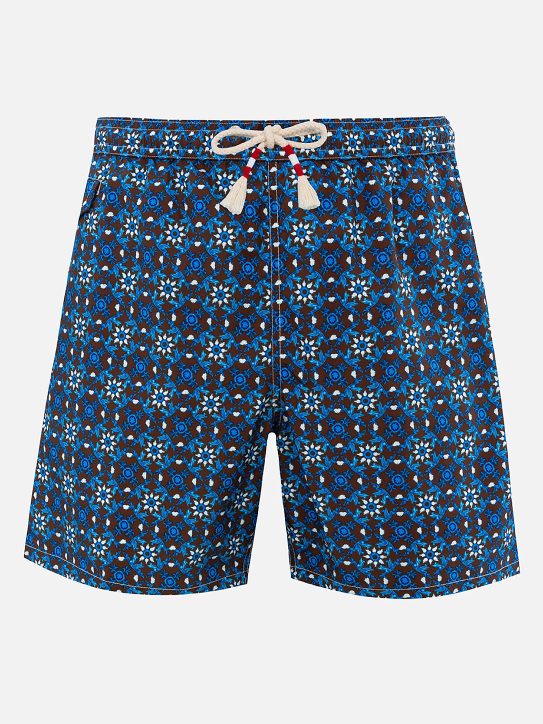 Hot Costume da bagno da uomo in tessuto leggero Lighting 70 con stampa maioliche Uomo Costumi Mare Stampati | Tessuto Leggero