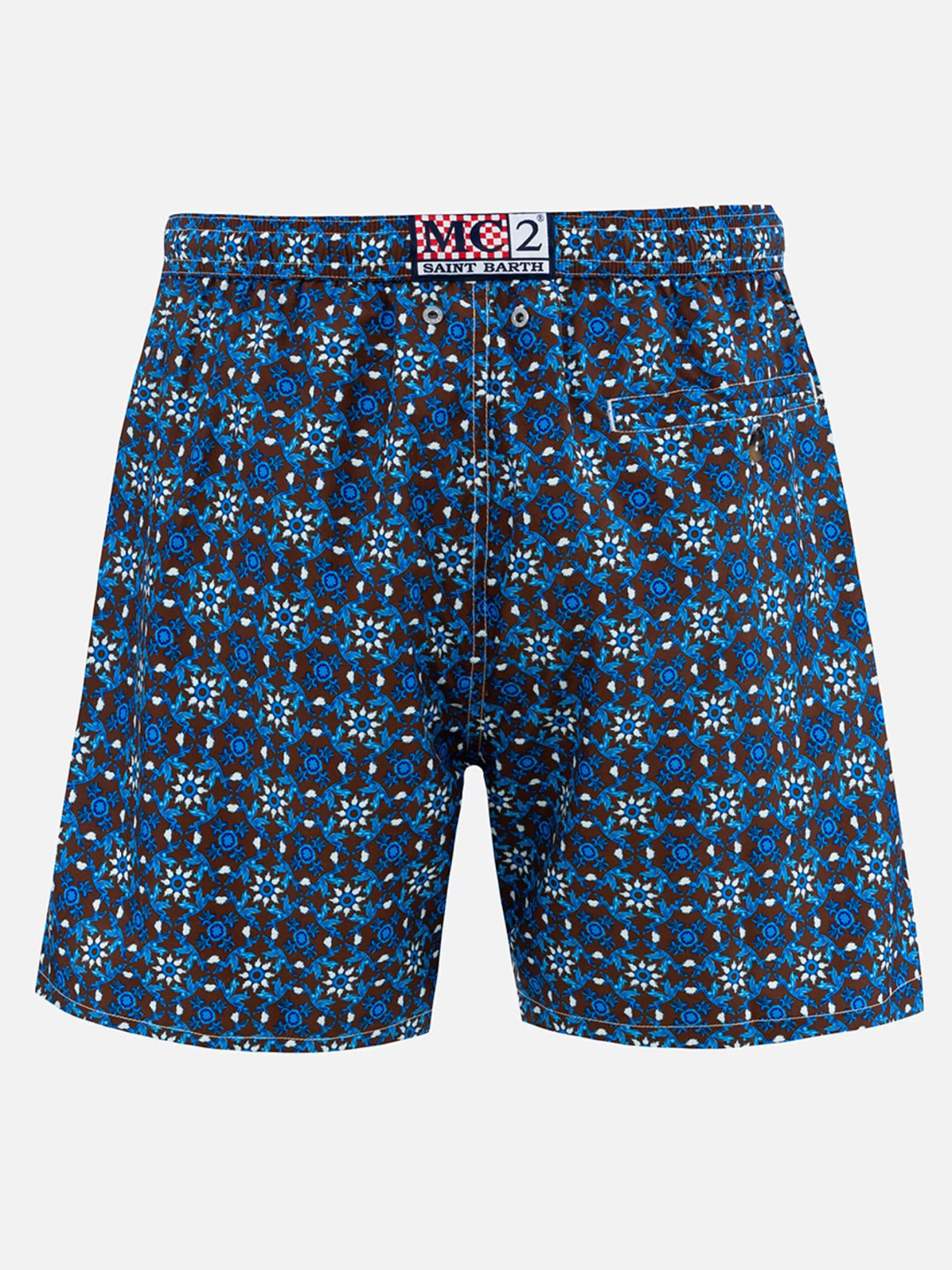 Hot Costume da bagno da uomo in tessuto leggero Lighting 70 con stampa maioliche Uomo Costumi Mare Stampati | Tessuto Leggero