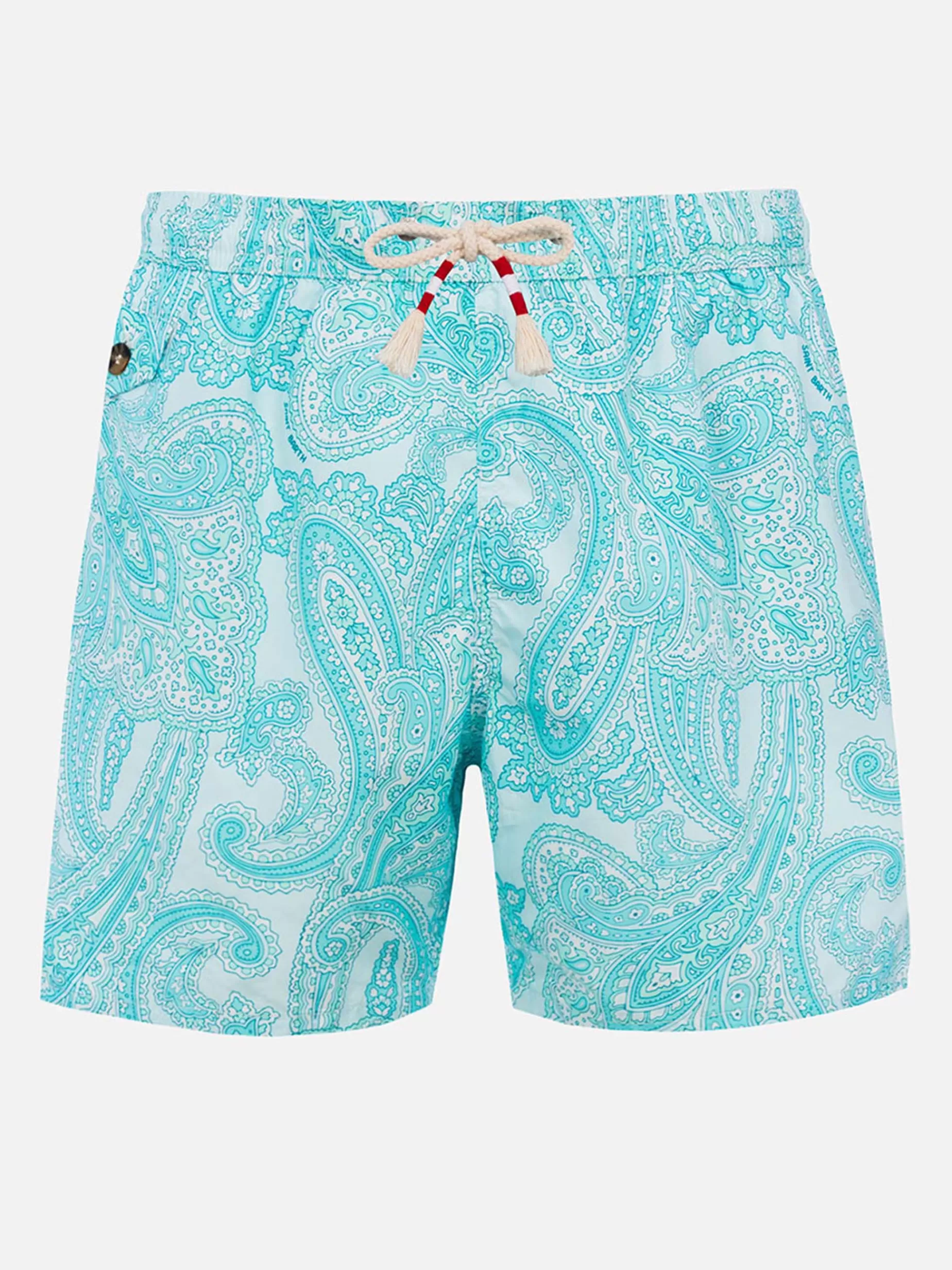 Sale Costume da bagno da uomo in tessuto leggero Lighting 70 con stampa paisley Uomo Costumi Mare Stampati | Tessuto Leggero