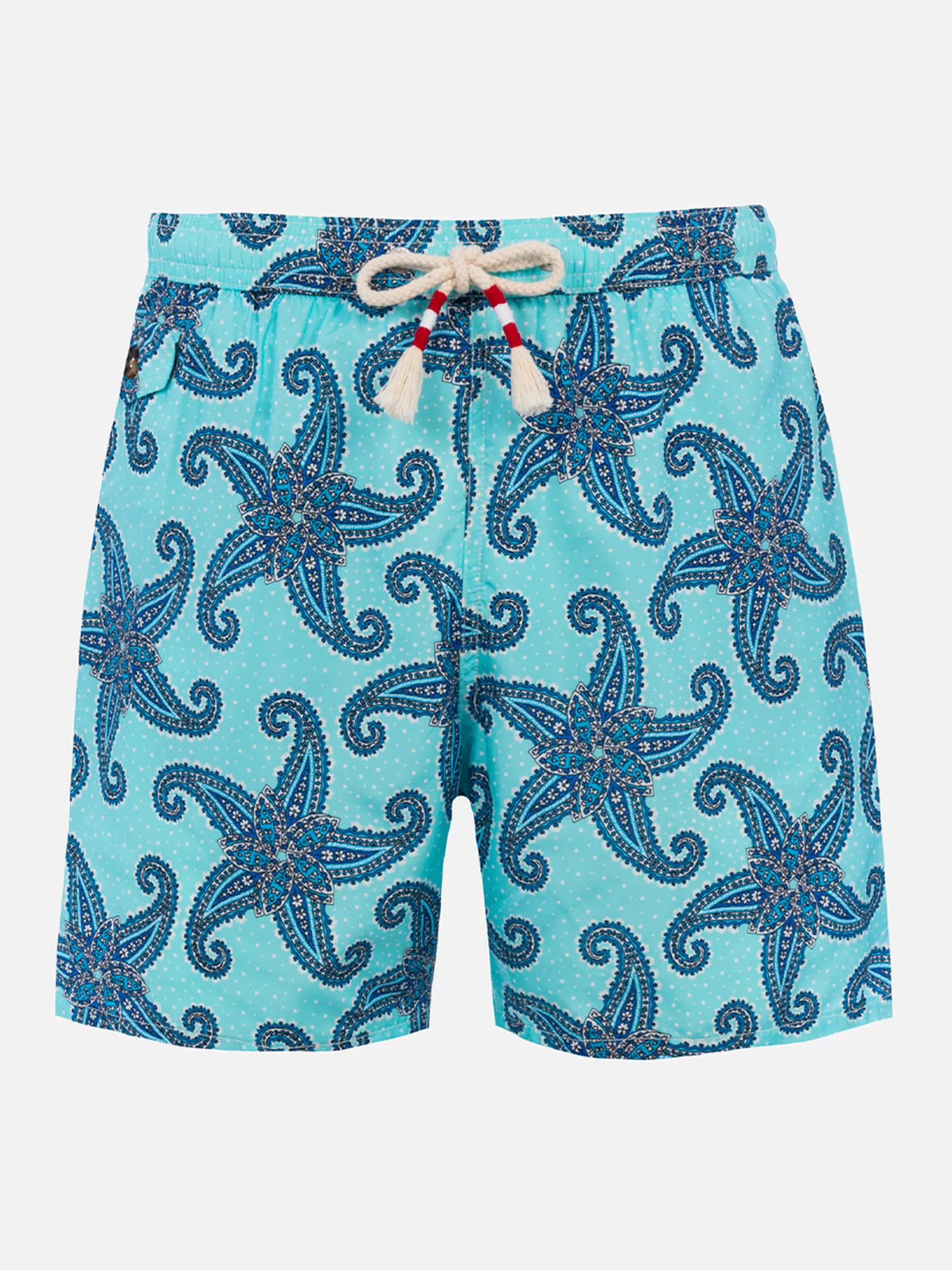 Flash Sale Costume da bagno da uomo in tessuto leggero Lighting 70 con stampa paisley Uomo Costumi Mare Stampati | Tessuto Leggero
