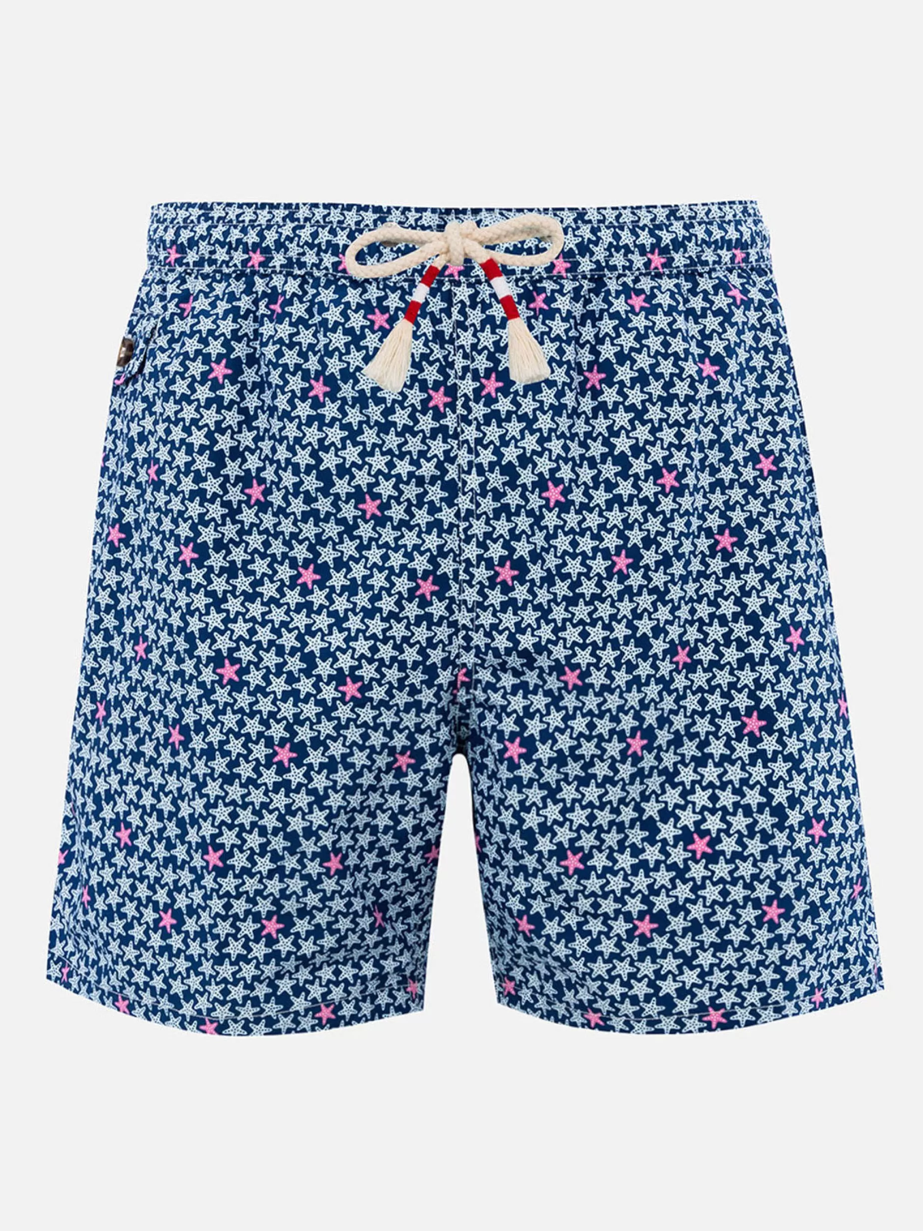 Shop Costume da bagno da uomo in tessuto leggero Lighting 70 con stampa stelle marine Uomo Costumi Mare Microfantasia | Tessuto Leggero