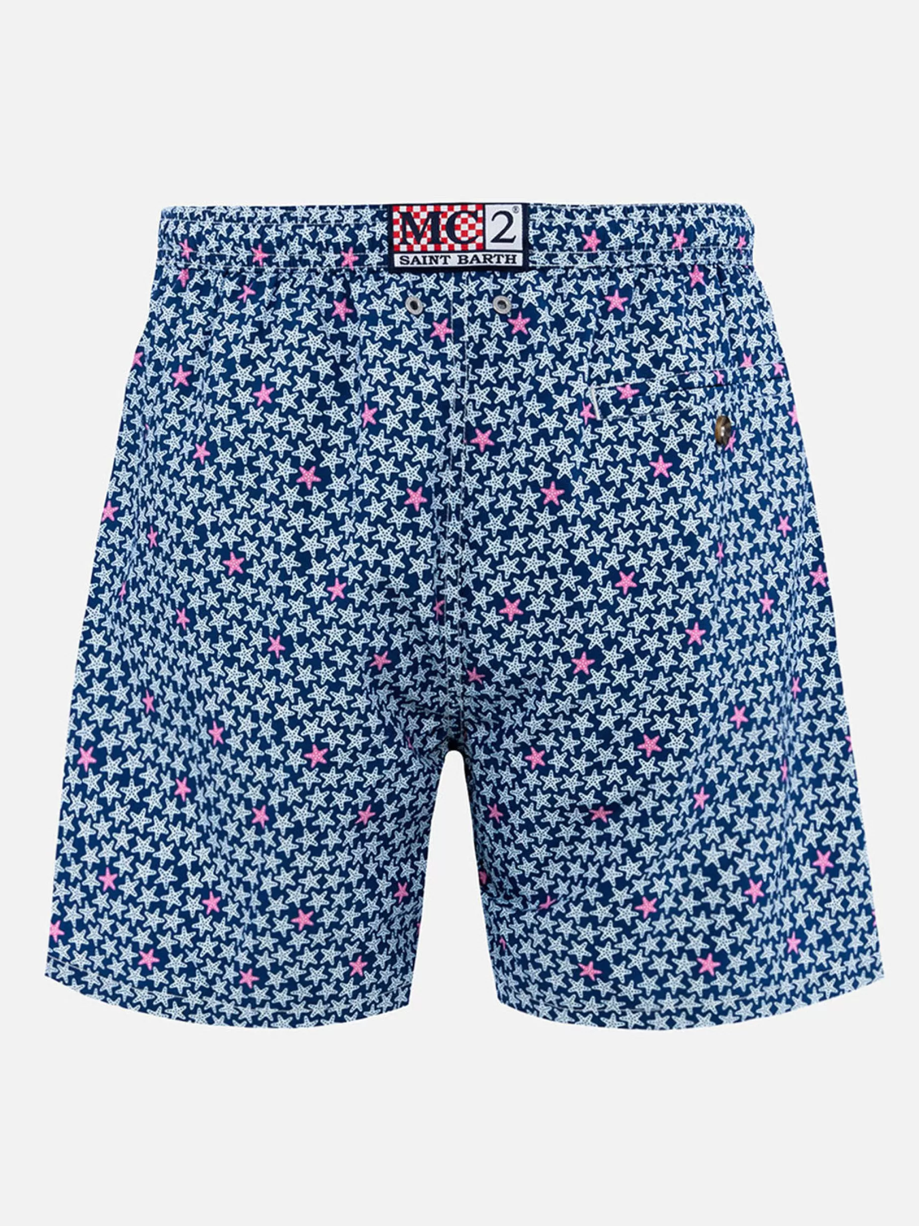 Shop Costume da bagno da uomo in tessuto leggero Lighting 70 con stampa stelle marine Uomo Costumi Mare Microfantasia | Tessuto Leggero