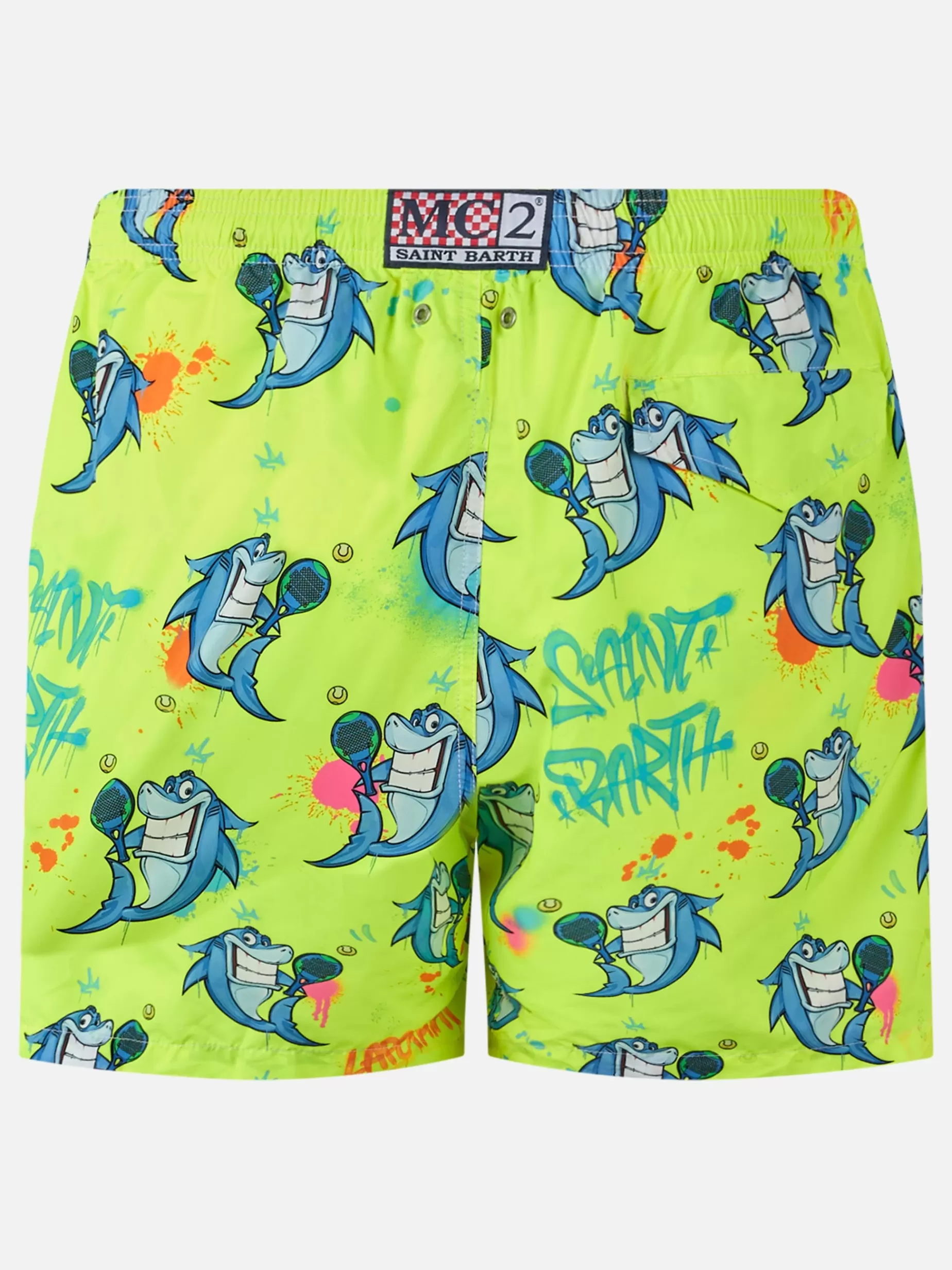 Clearance Costume da bagno da uomo in tessuto leggero Lighting con stampa Cryptopuppets | EDIZIONE SPECIALE CRYPTOPUPPETS Uomo Costumi Mare Stampati | Tessuto Leggero
