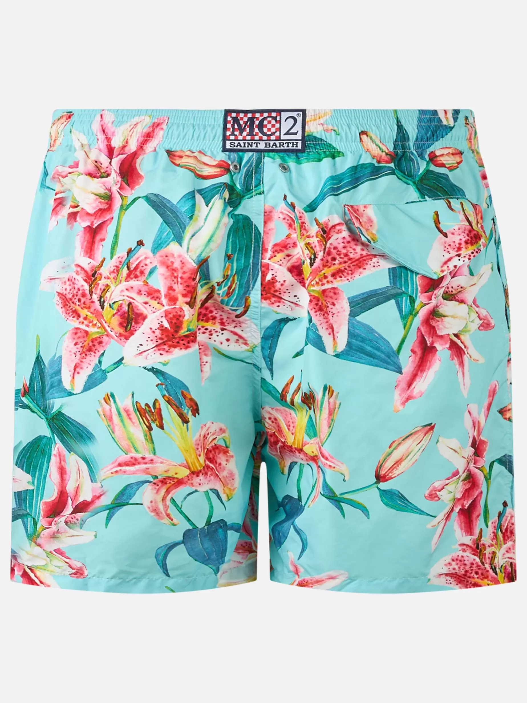 Best Costume da bagno da uomo in tessuto leggero Lighting con stampa di fiori tropicali Uomo Costumi Mare Stampati | Tessuto Leggero