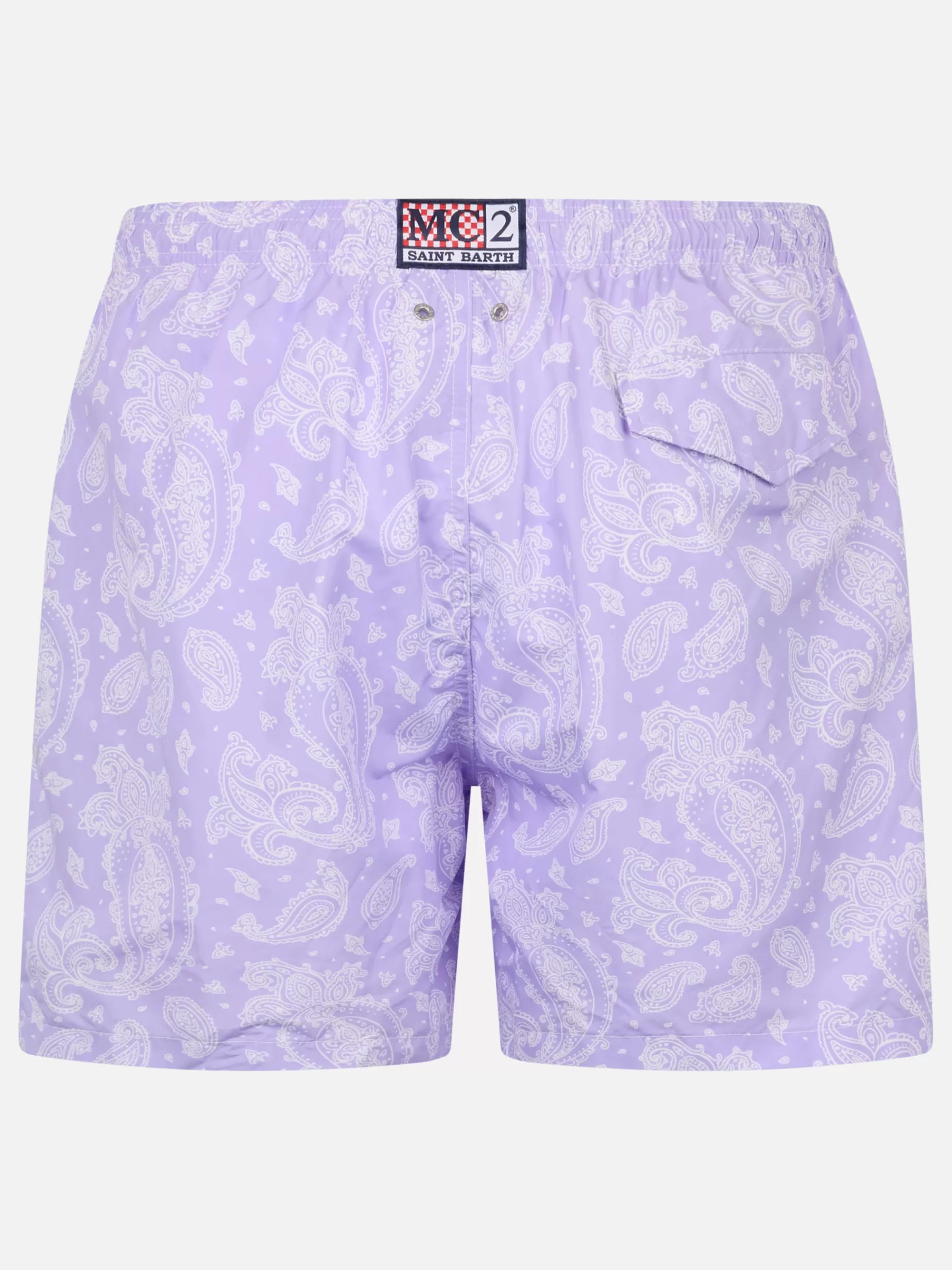 Shop Costume da bagno da uomo in tessuto leggero Lighting con stampa paisley Uomo Costumi Mare Stampati | Tessuto Leggero