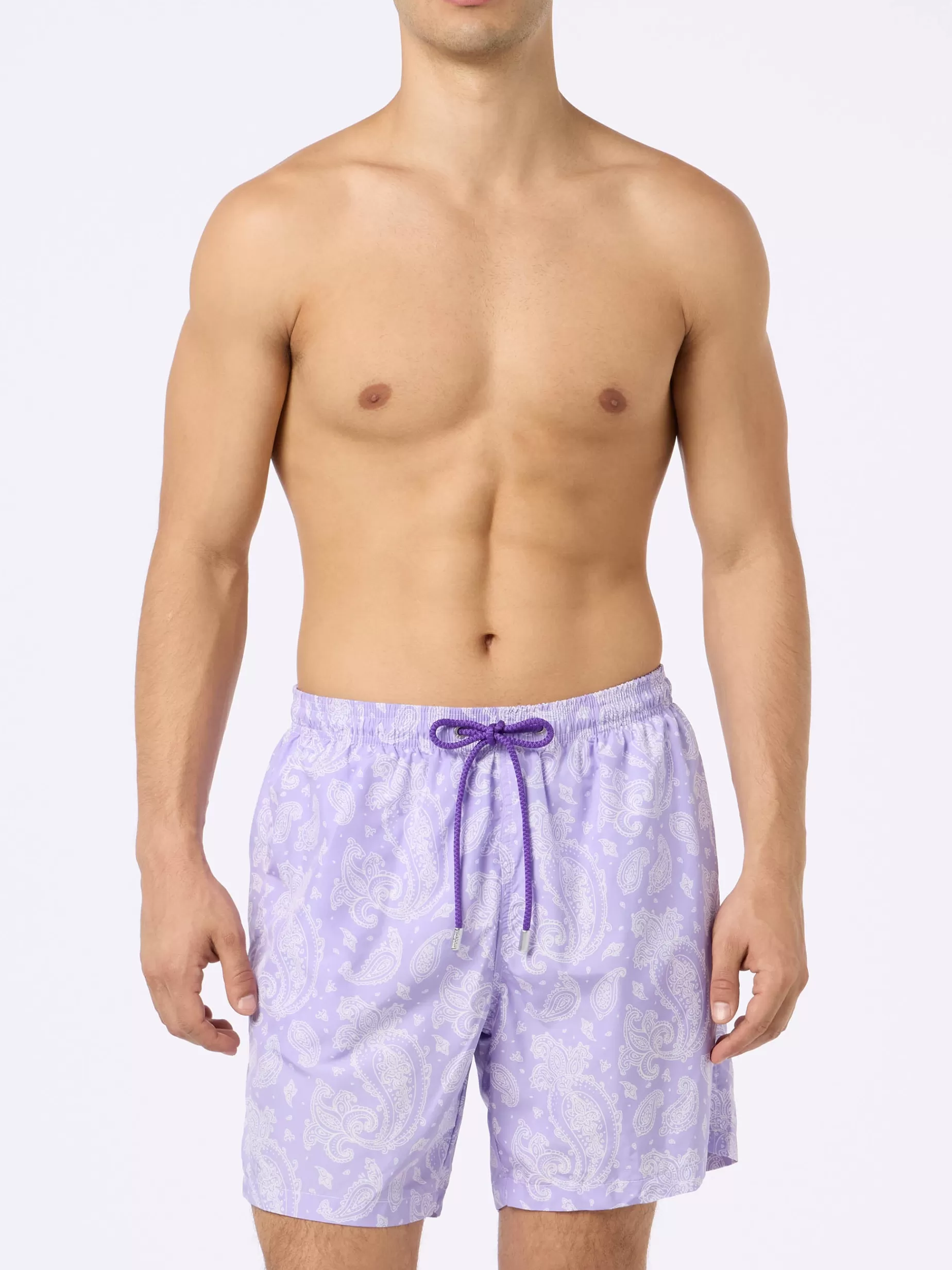 Shop Costume da bagno da uomo in tessuto leggero Lighting con stampa paisley Uomo Costumi Mare Stampati | Tessuto Leggero