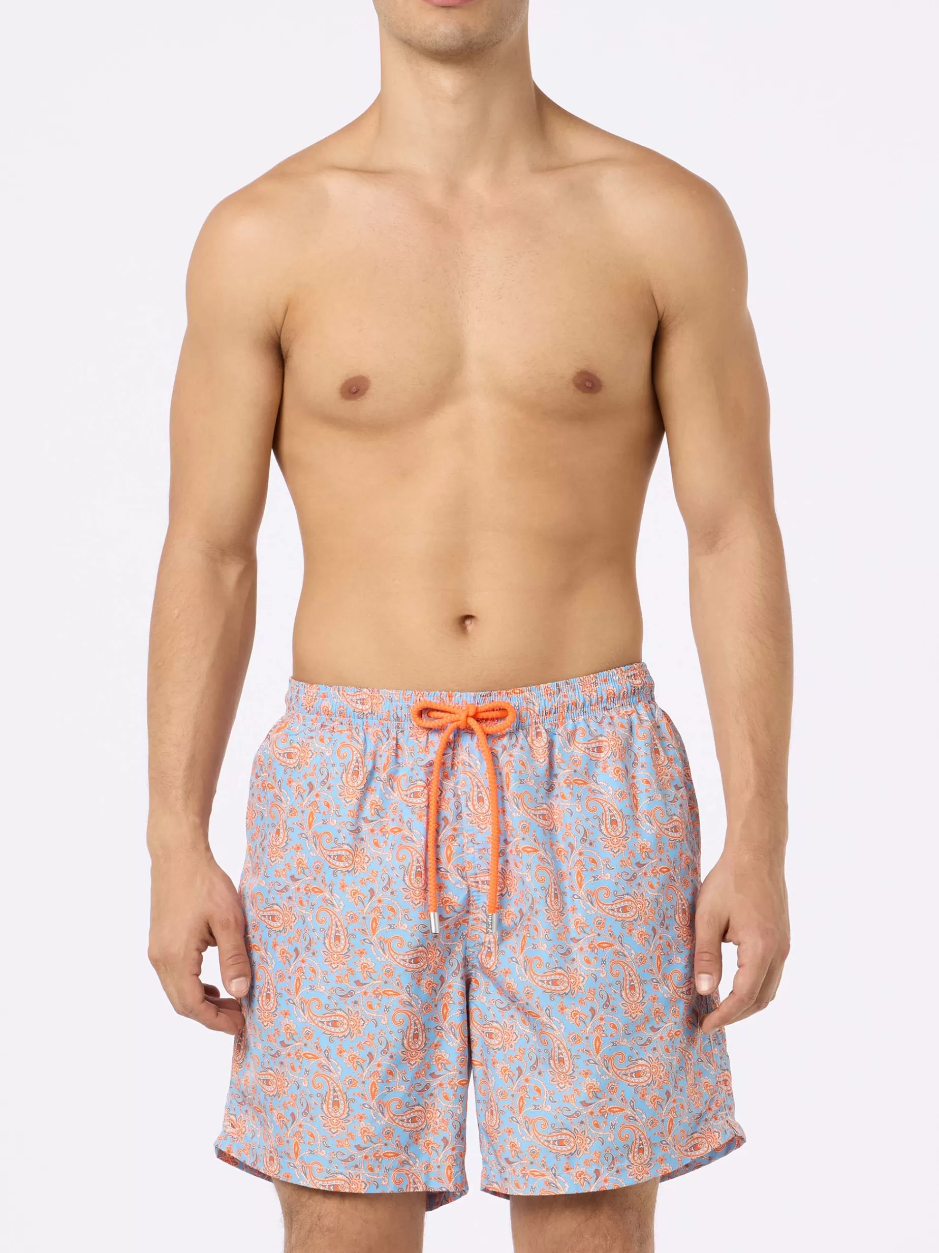 Best Sale Costume da bagno da uomo in tessuto leggero Lighting con stampa paisley Uomo Costumi Mare Stampati | Tessuto Leggero
