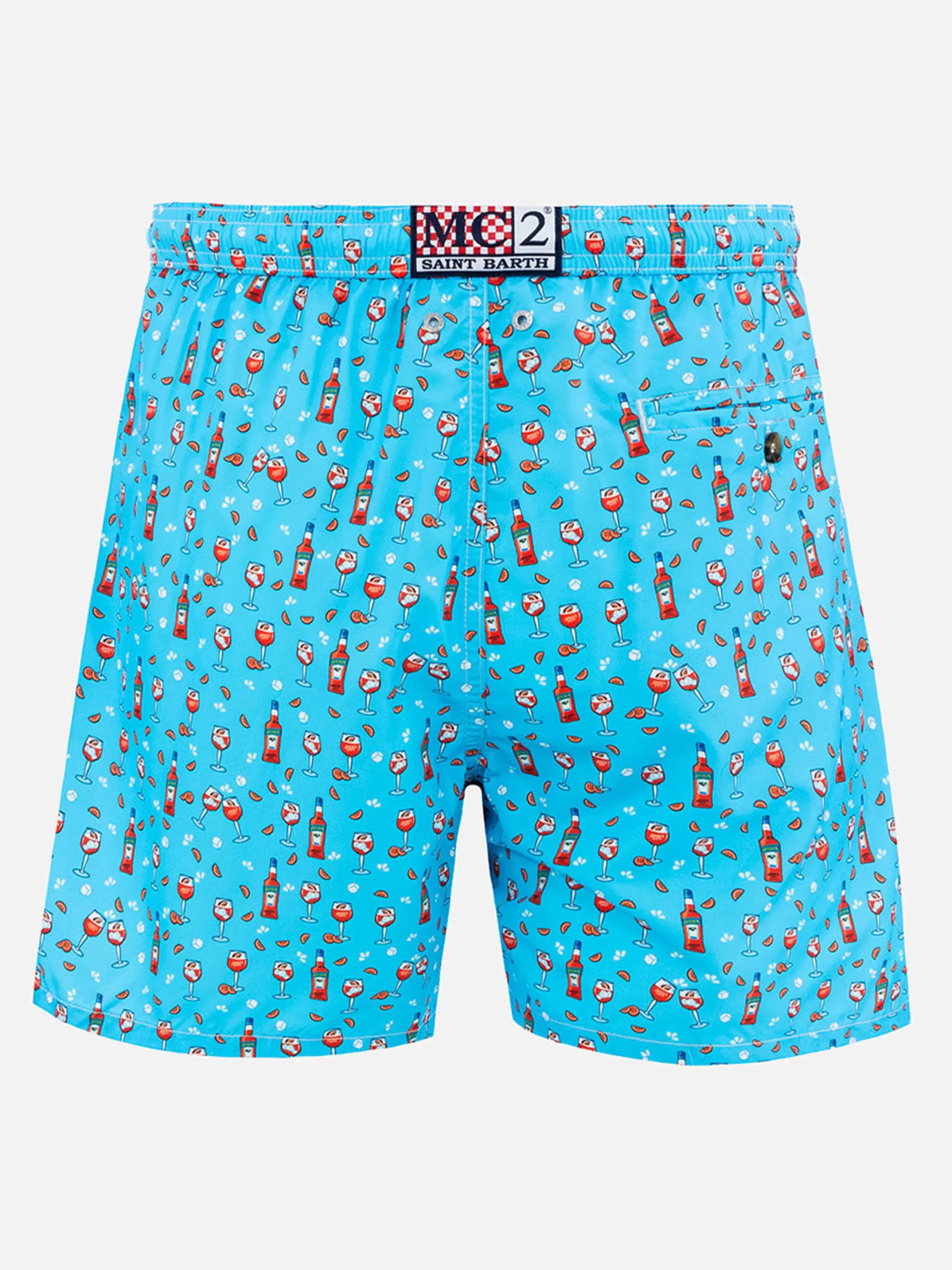 Shop Costume da bagno da uomo in tessuto leggero Lighting Micro Fantasy con stampa Aperol Spritz | EDIZIONE SPECIALE APEROL Uomo Costumi Mare Microfantasia | Tessuto Leggero