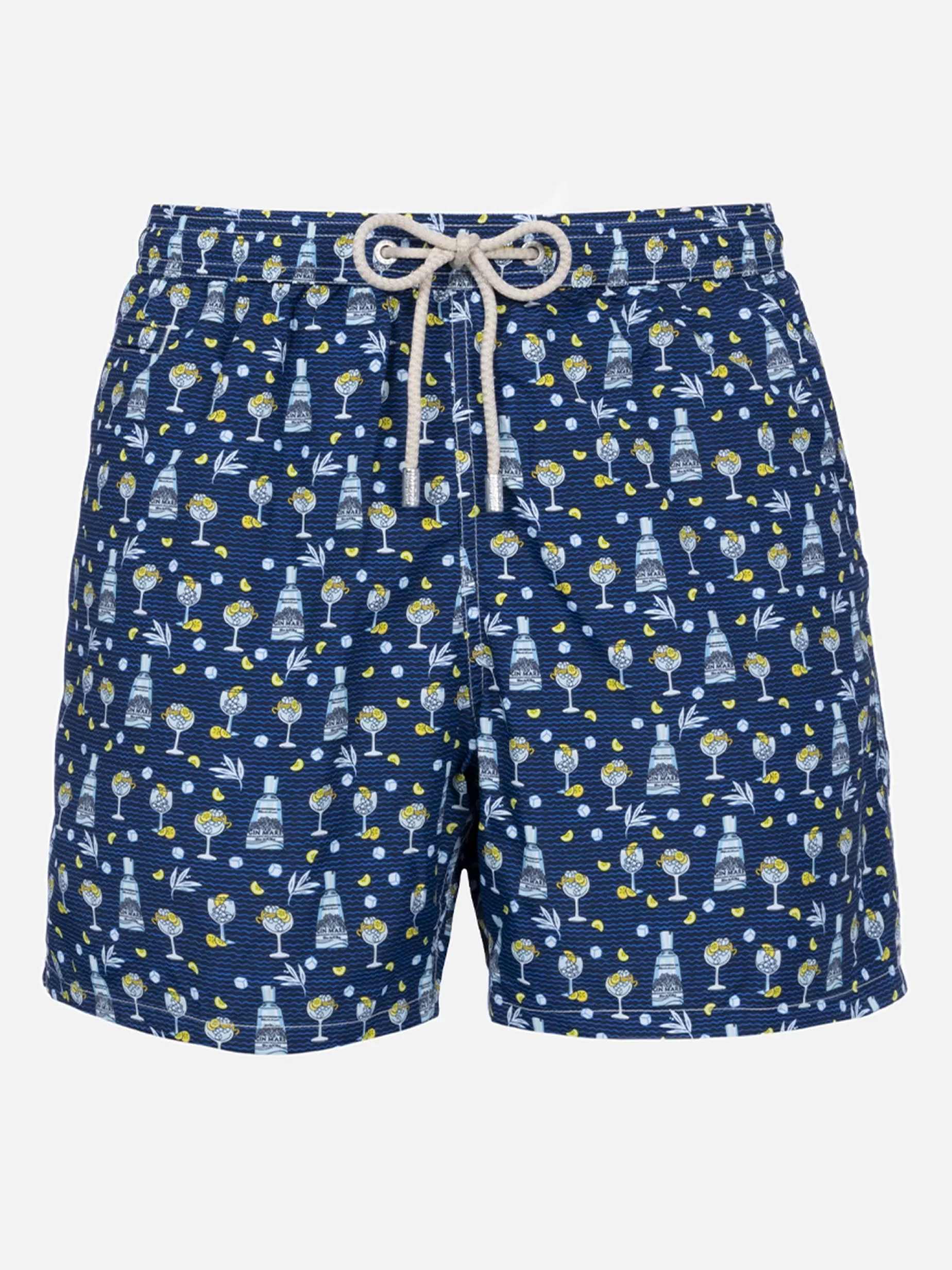 Discount Costume da bagno da uomo in tessuto leggero Lighting Micro Fantasy con stampa Gin Mare | GIN MARE EDIZIONE SPECIALE Uomo Costumi Mare Microfantasia | Tessuto Leggero